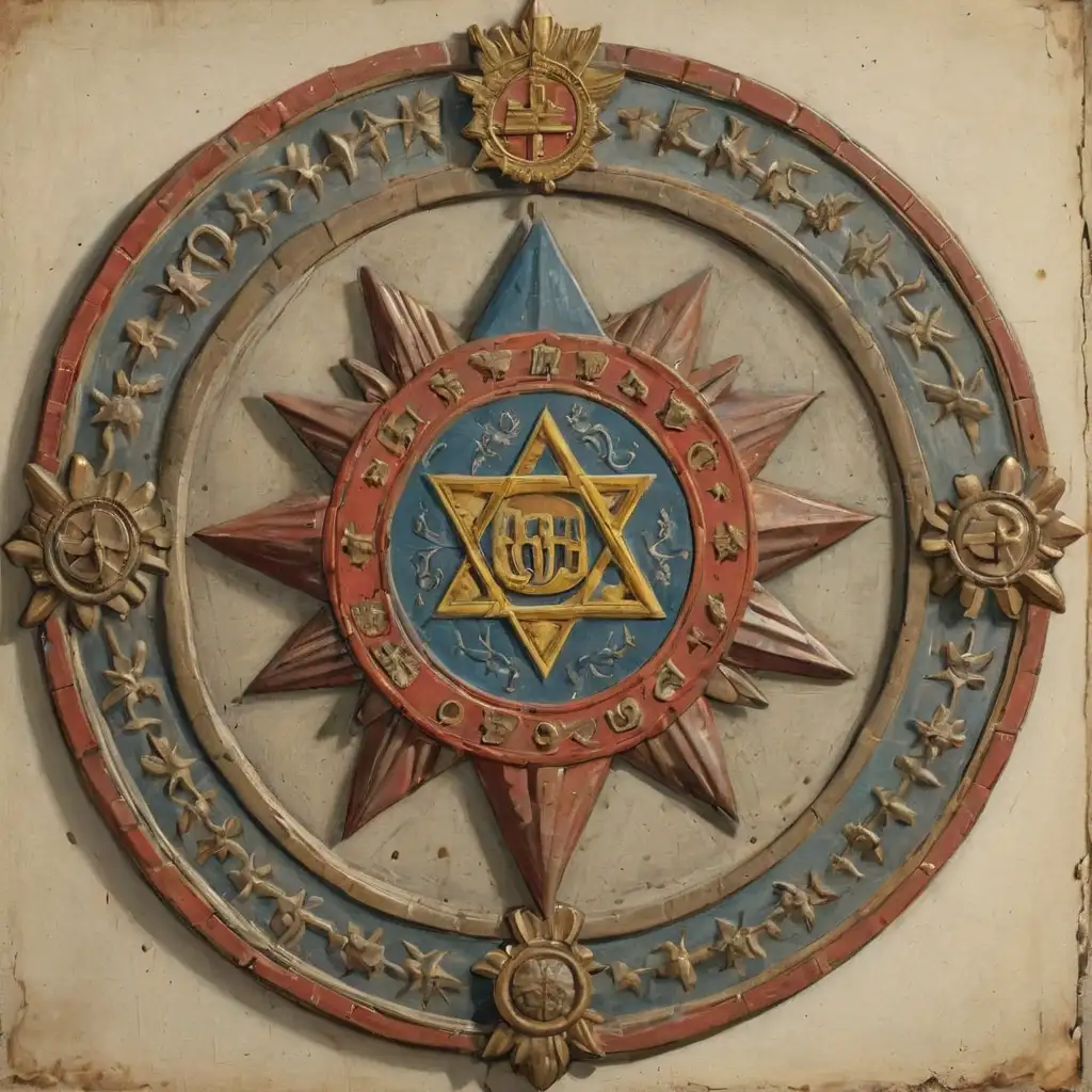 польские гербы 18 века с шестилучевыми звездами. со звездой Давида