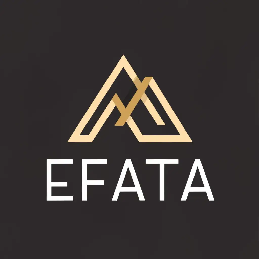 a logo design,with the text "Efata", main symbol:Mounth,Moderate,be used in 0 industry,clear background