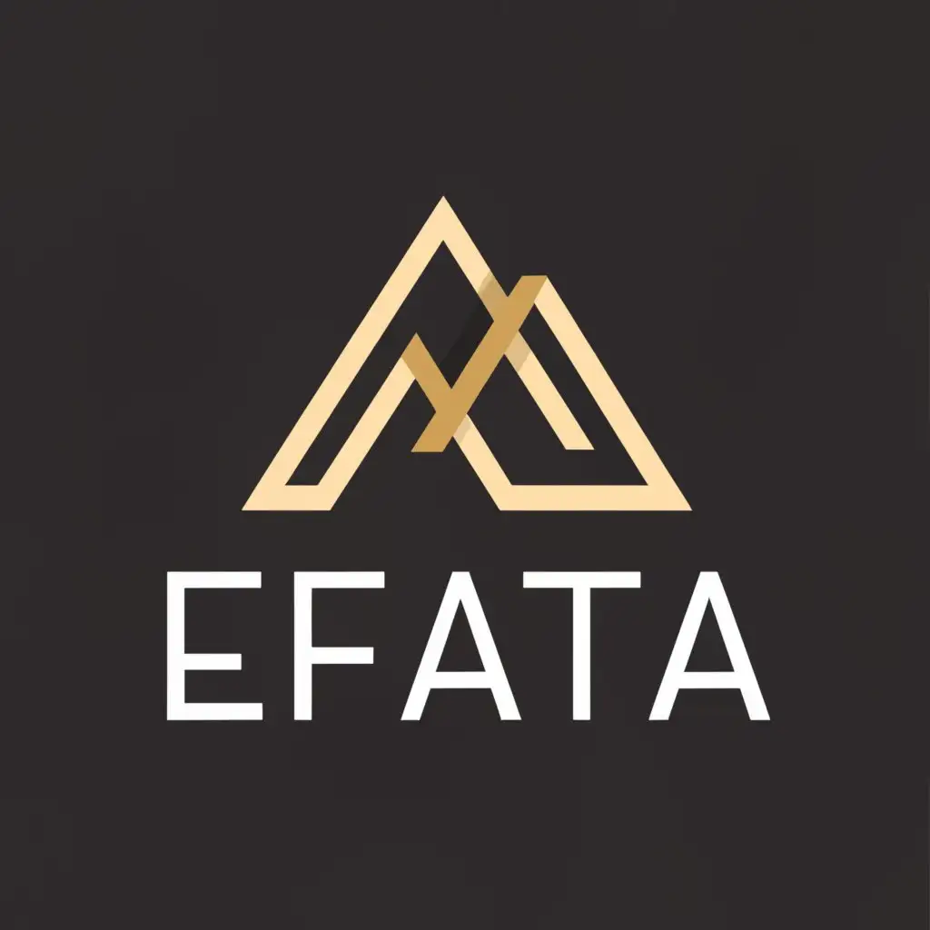 LOGO-Design-For-Efata-Elegant-Text-with-Mount-Symbol-on-a-Clear-Background