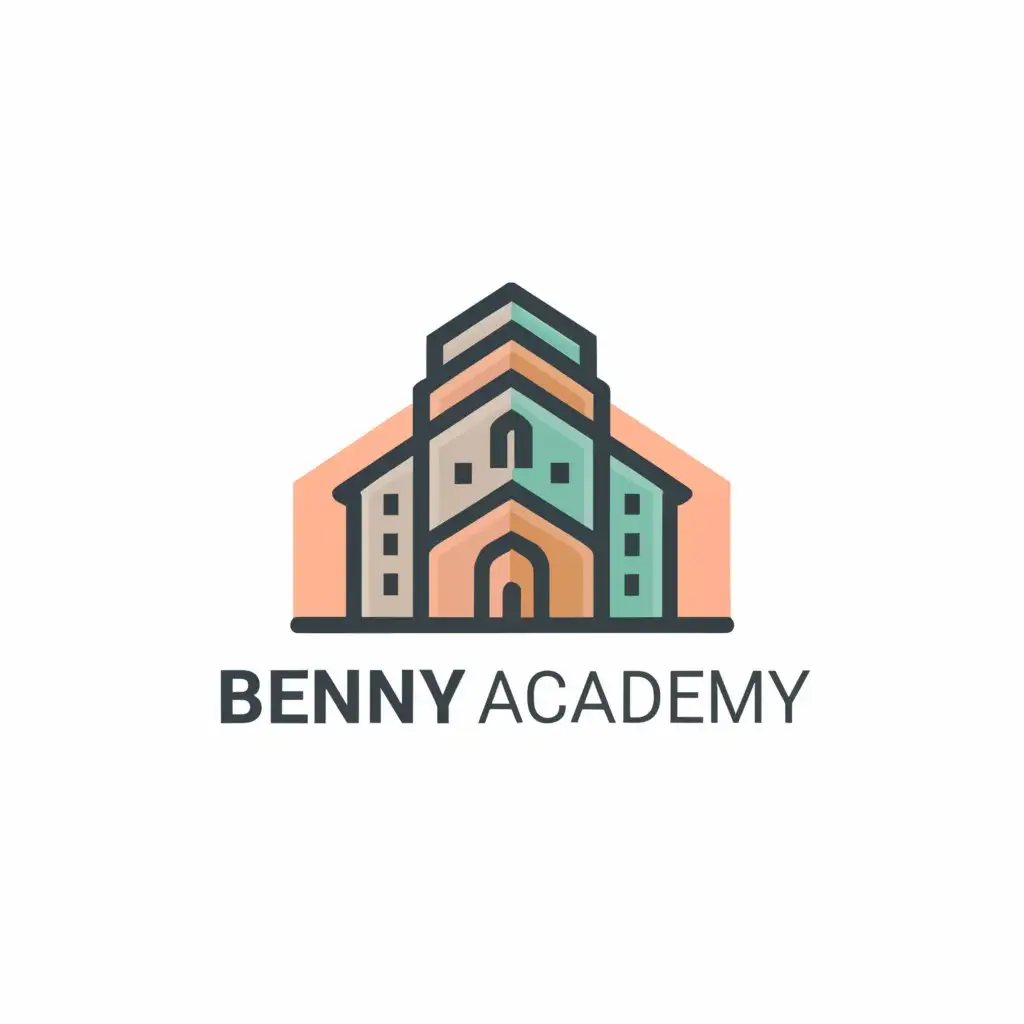LOGO-Design-for-Benny-Academy-Classic-Typography-with-High-School-Symbol-on-Clear-Background