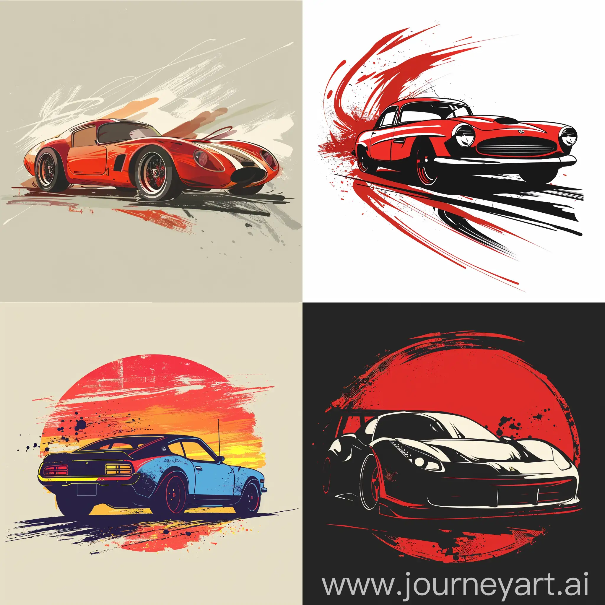 create a logo about car painting, no fill and bodywork , no colors , minimalist, simple art
