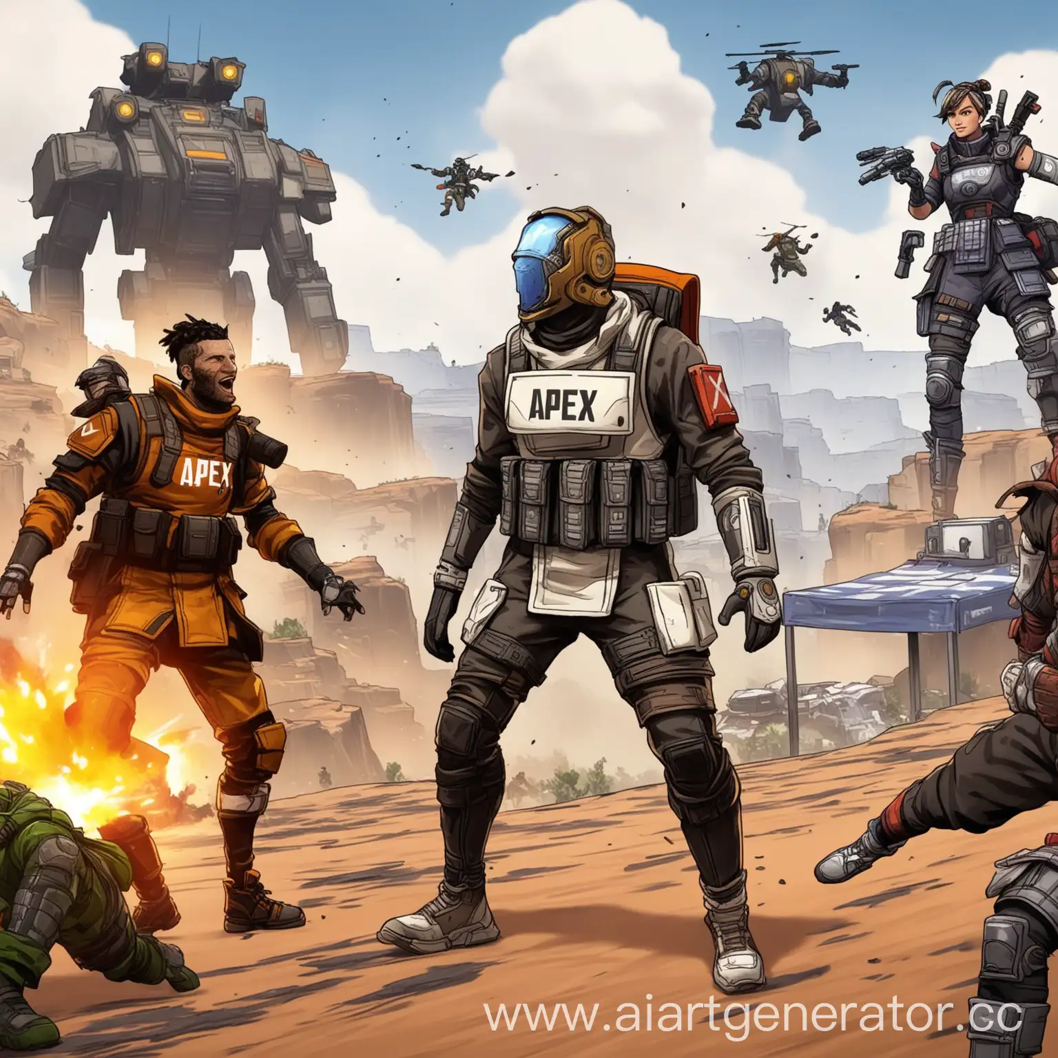 Man-Standing-Behind-Battlefield-in-Apex-Legends-Game-Art