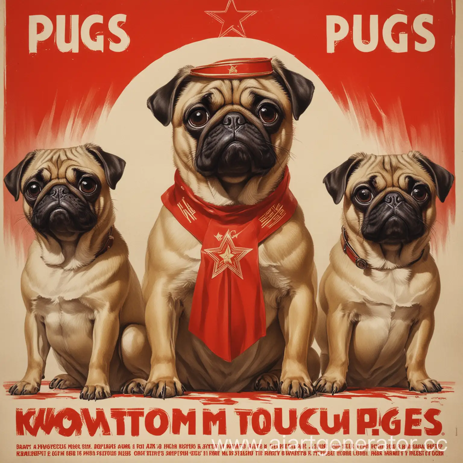 Soviet-Poster-Pug-Service-Call-to-Action
