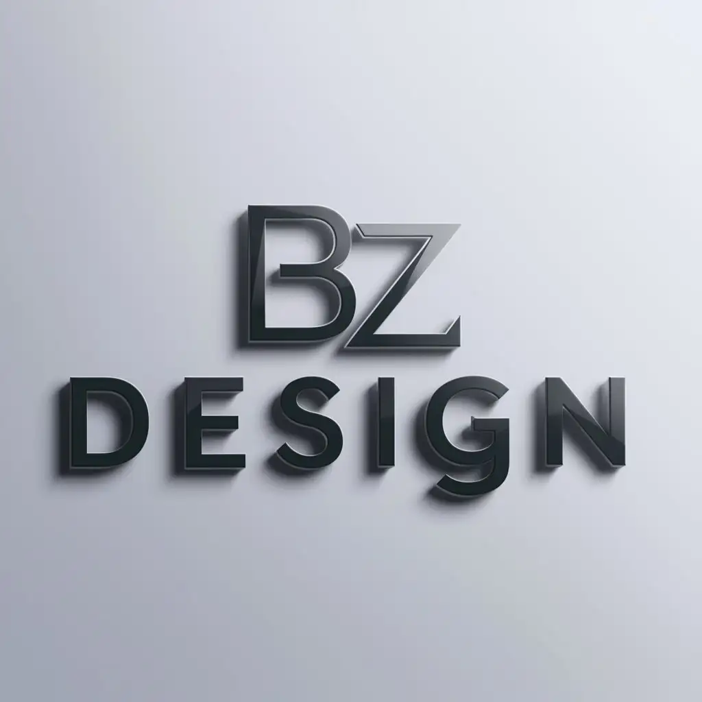 a logo design,with the text "BZ DESIGN", main symbol:BZ DESIGN,Moderate,clear background