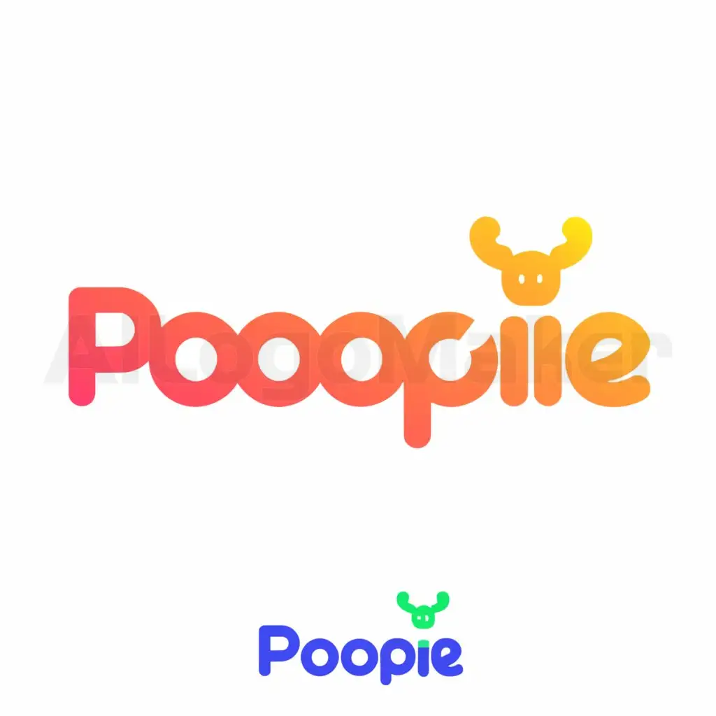 a logo design,with the text "POOPIE", main symbol:Cute dragon,Minimalistic,be used in Others industry,clear background