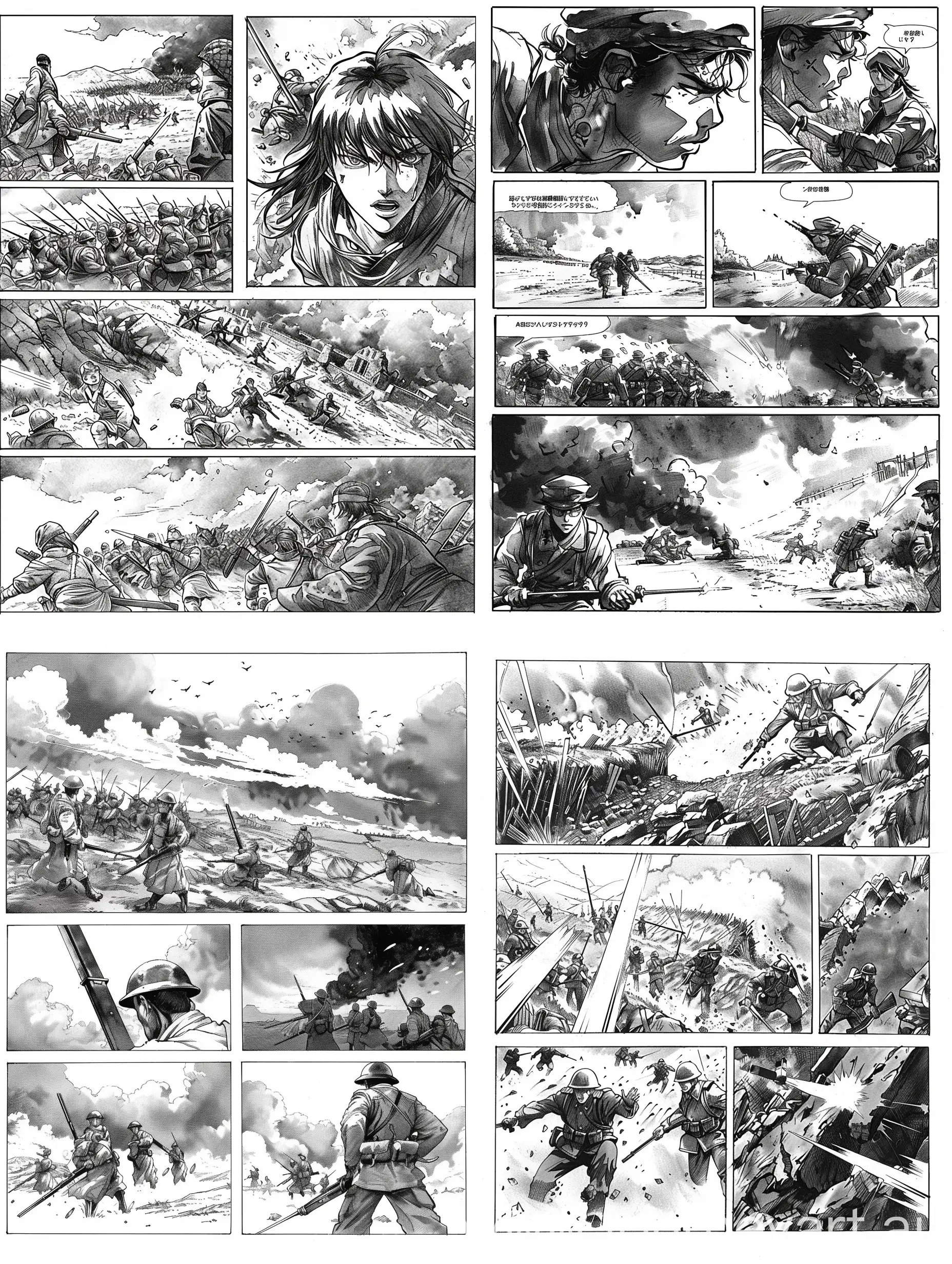 Historical-War-Scenes-Depicted-in-Anime-Manga-Style