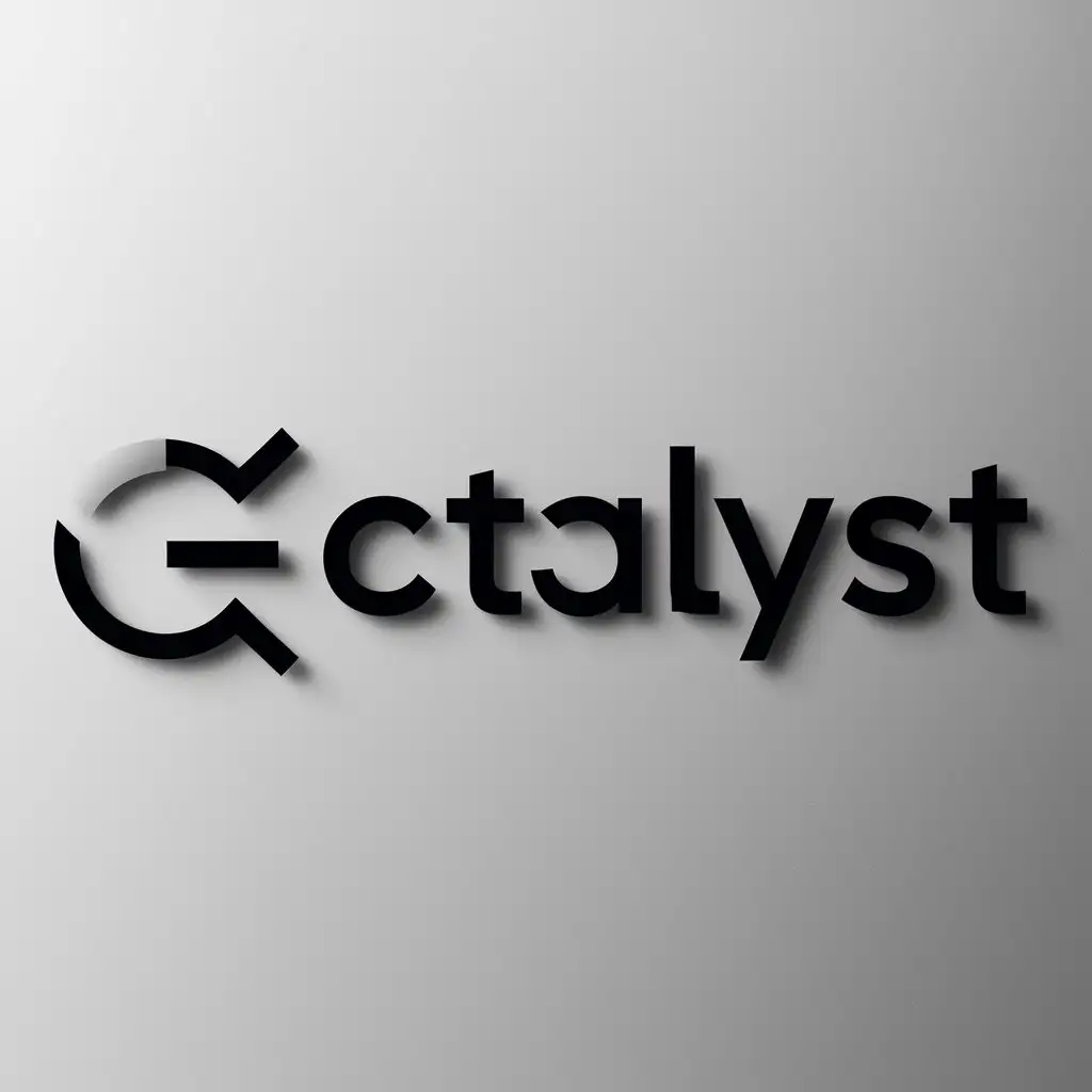 a logo design,with the text "Catalyst", main symbol:Catalyst Modern Minimalist Logo concept:,Moderate,be used in cyber security industry,clear background