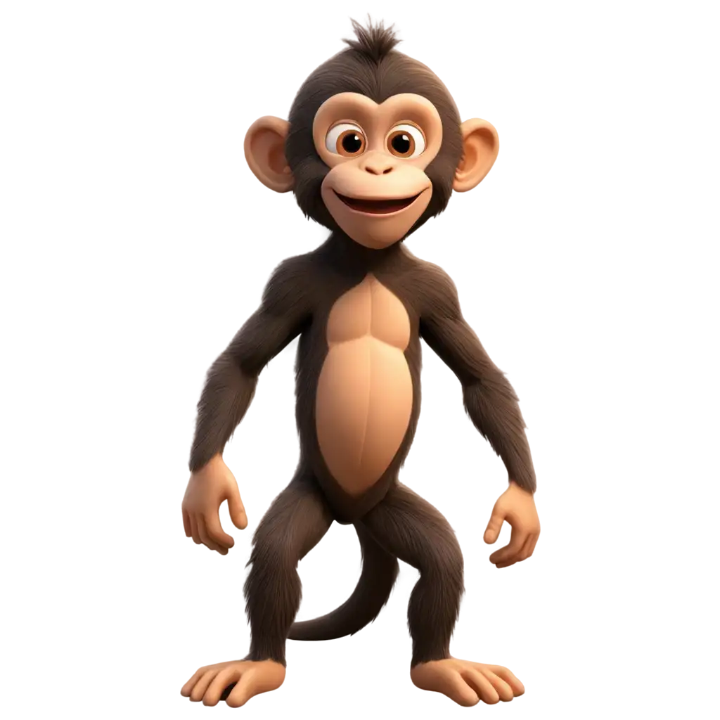 MONKEY CARTOON 2D ILLUSTRATION