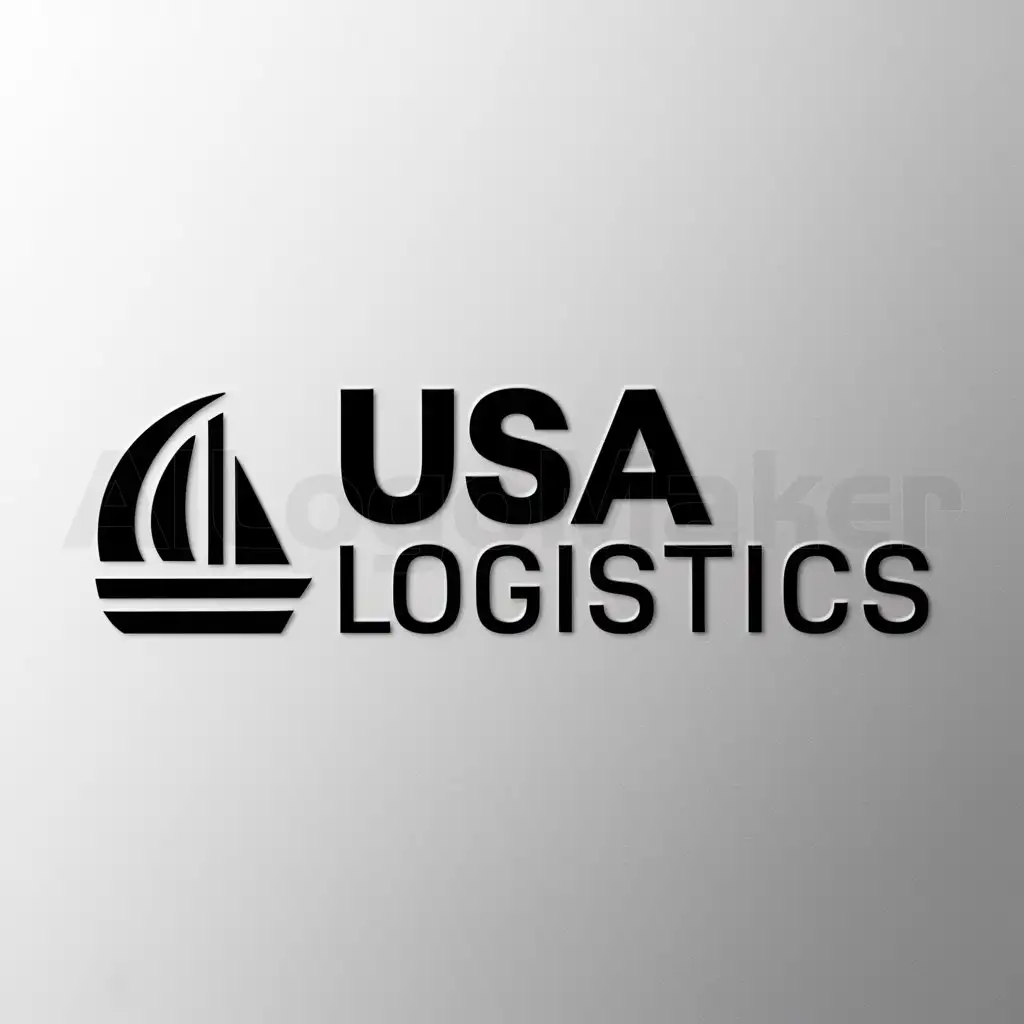 LOGO-Design-for-USA-Logistics-Maritime-Theme-with-a-Clear-Background
