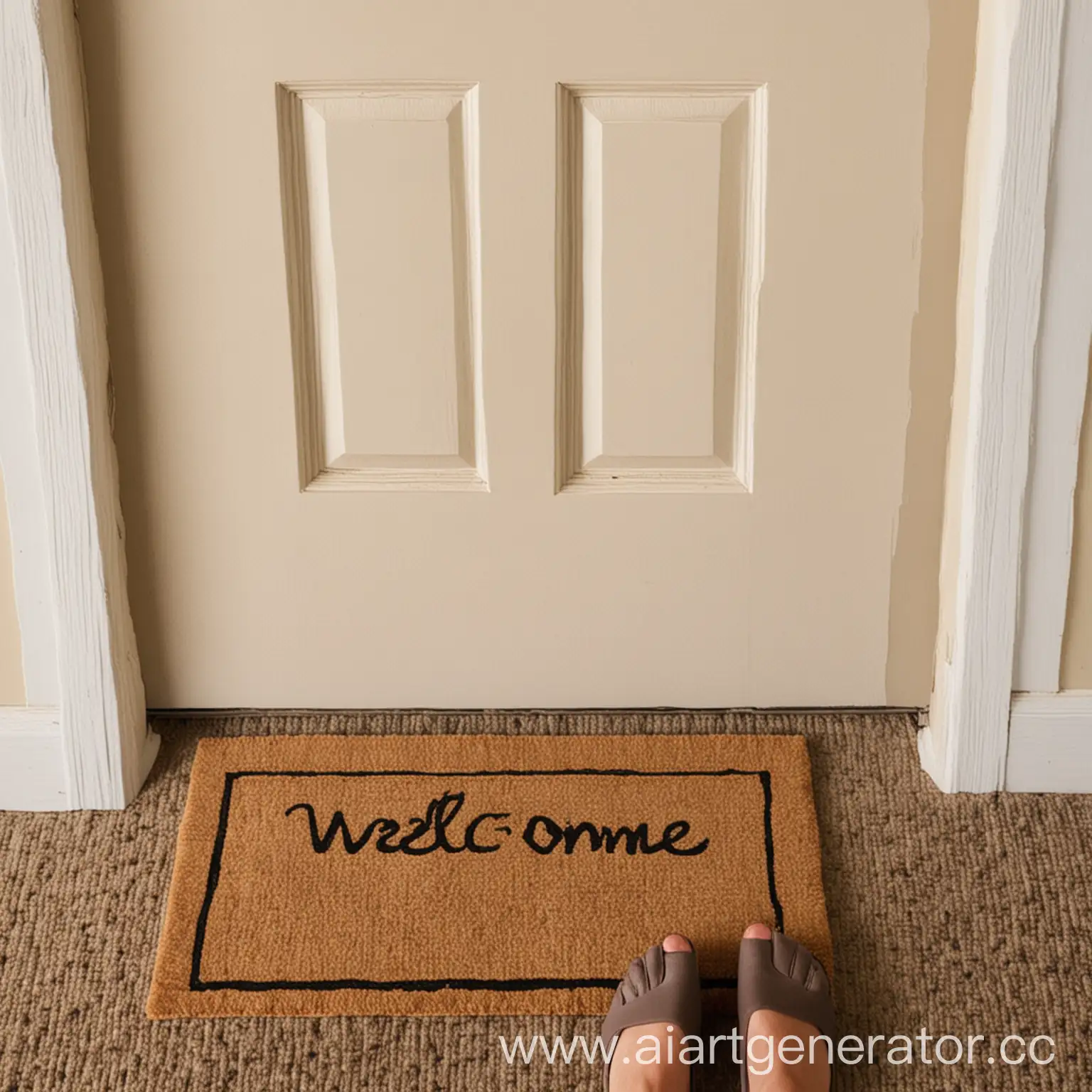 Inviting-Doorway-with-Welcome-Mat