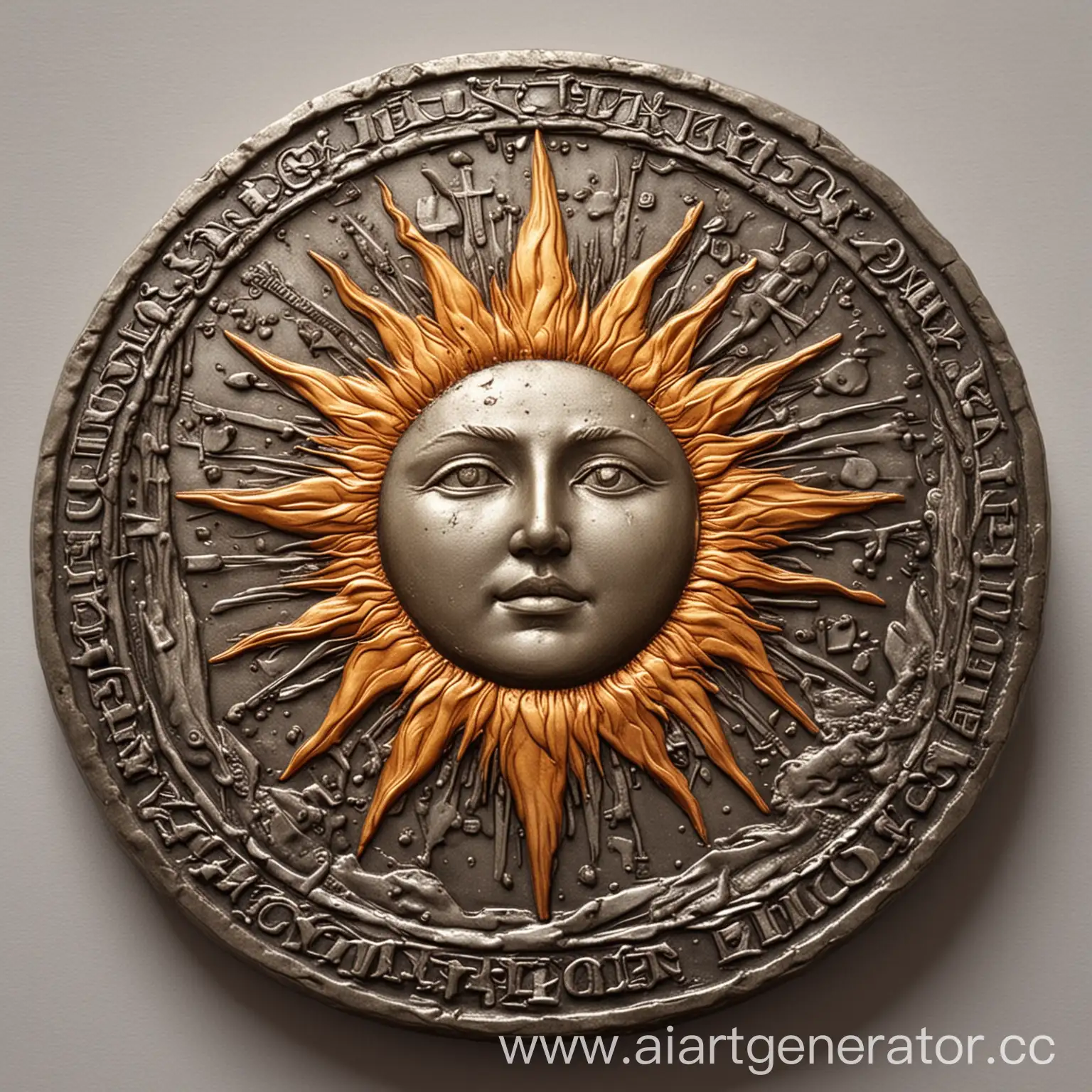 Golden-Sun-Coin-Mystical-Fantasy-Illustration