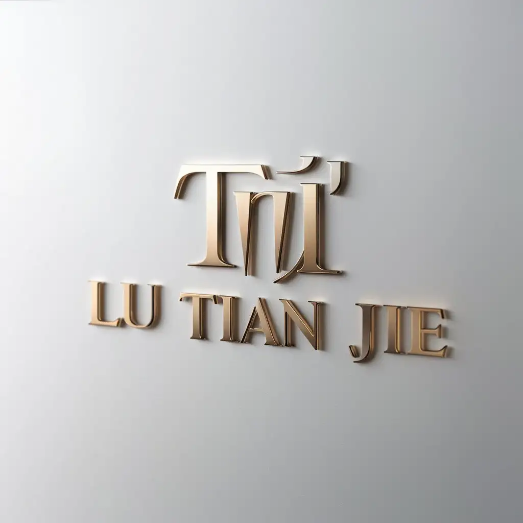 a logo design,with the text "Lu Tian Jie", main symbol:™️,Moderate,clear background