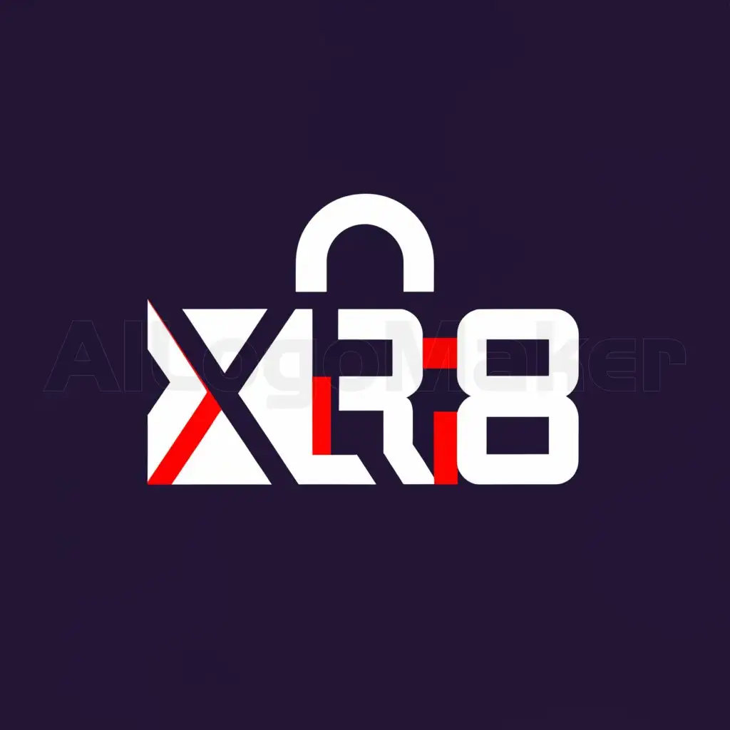 a logo design,with the text "XLR8", main symbol:Digital security
,Moderate,be used in Technology industry,clear background