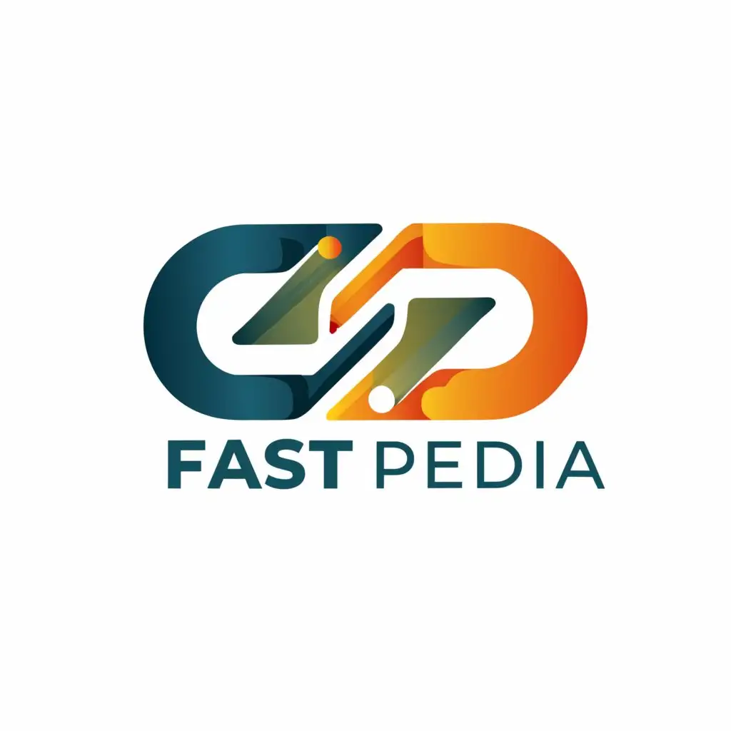 a logo design,with the text "Fast Pedia", main symbol:F,complex,be used in Entertainment industry,clear background