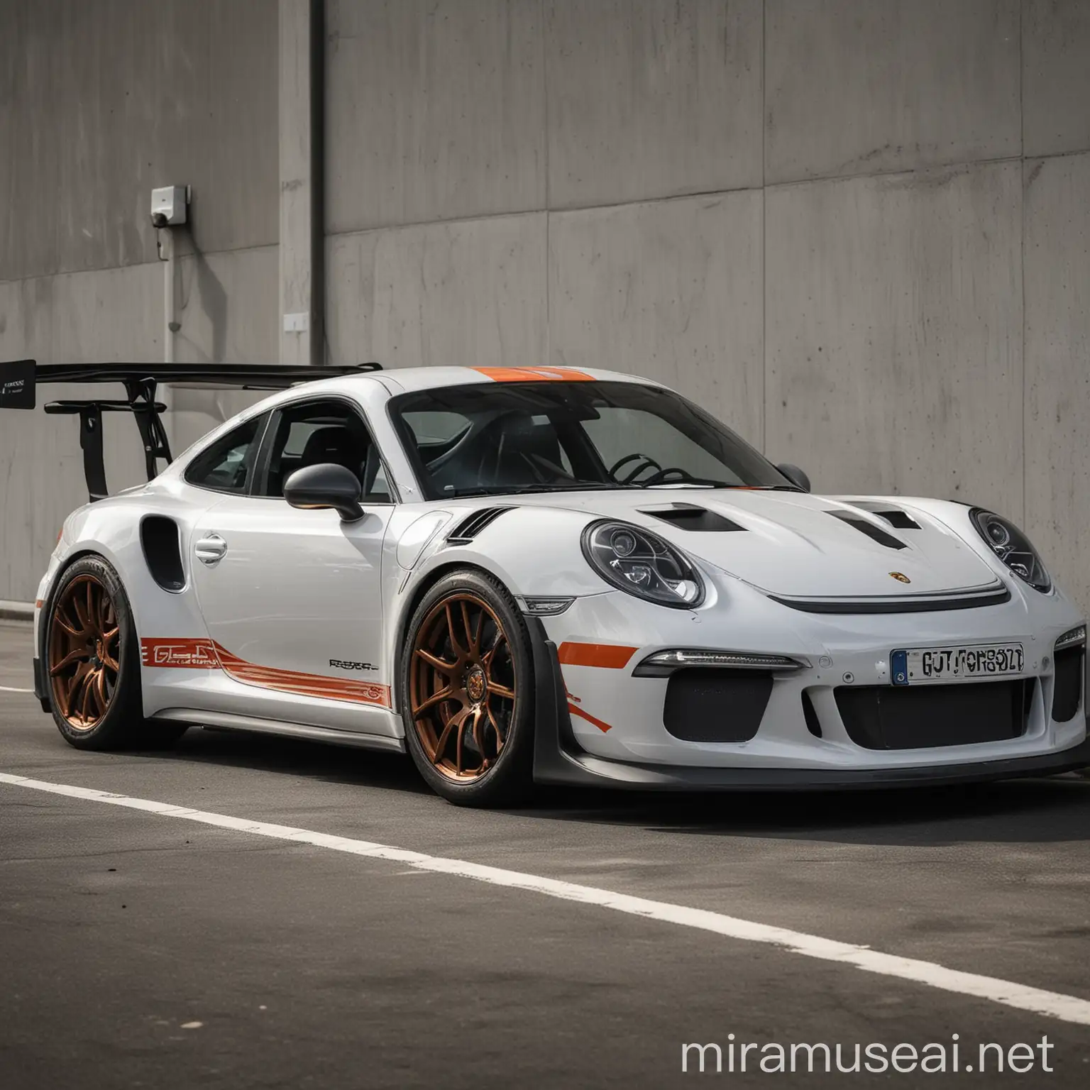 Porsche GT3RS Racing Through Urban Streets