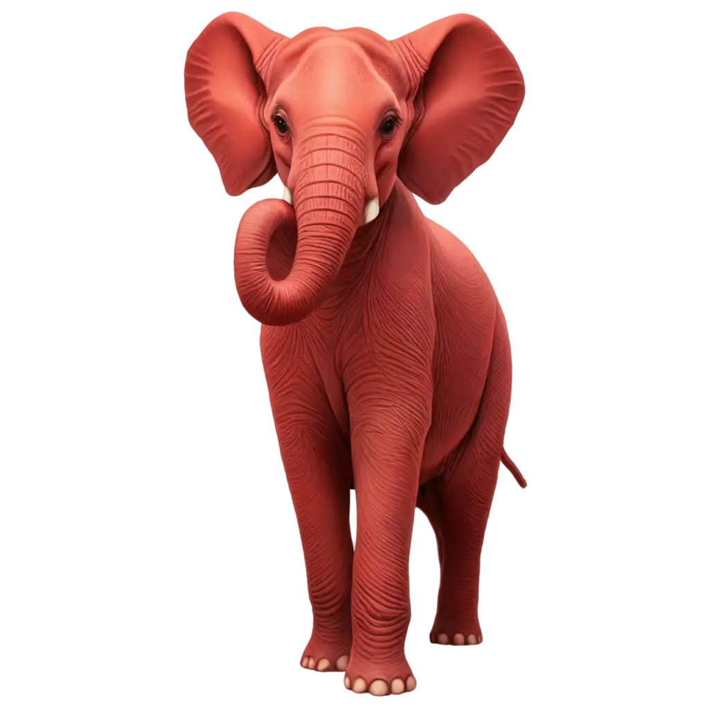 Vibrant-Red-Elephant-PNG-Illustrating-Majestic-Wildlife-in-HighQuality-Format
