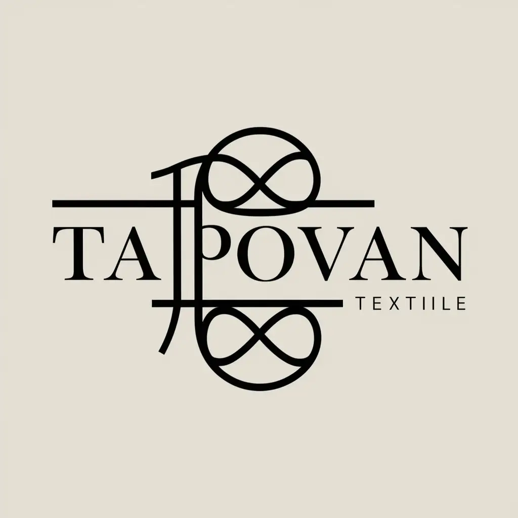 a logo design,with the text "Tapovan textile", main symbol:Tapovan textile,complex,be used in Retail industry,clear background