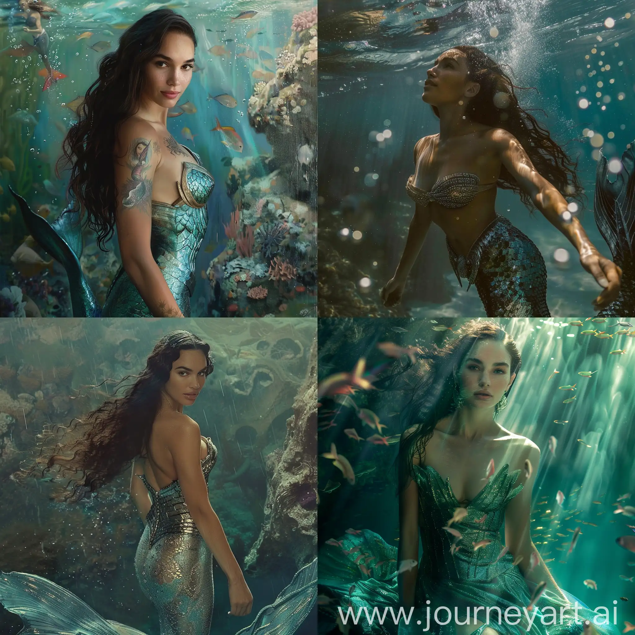 Gal-Gadot-Mermaid-Art-Portrait-in-11-Aspect-Ratio