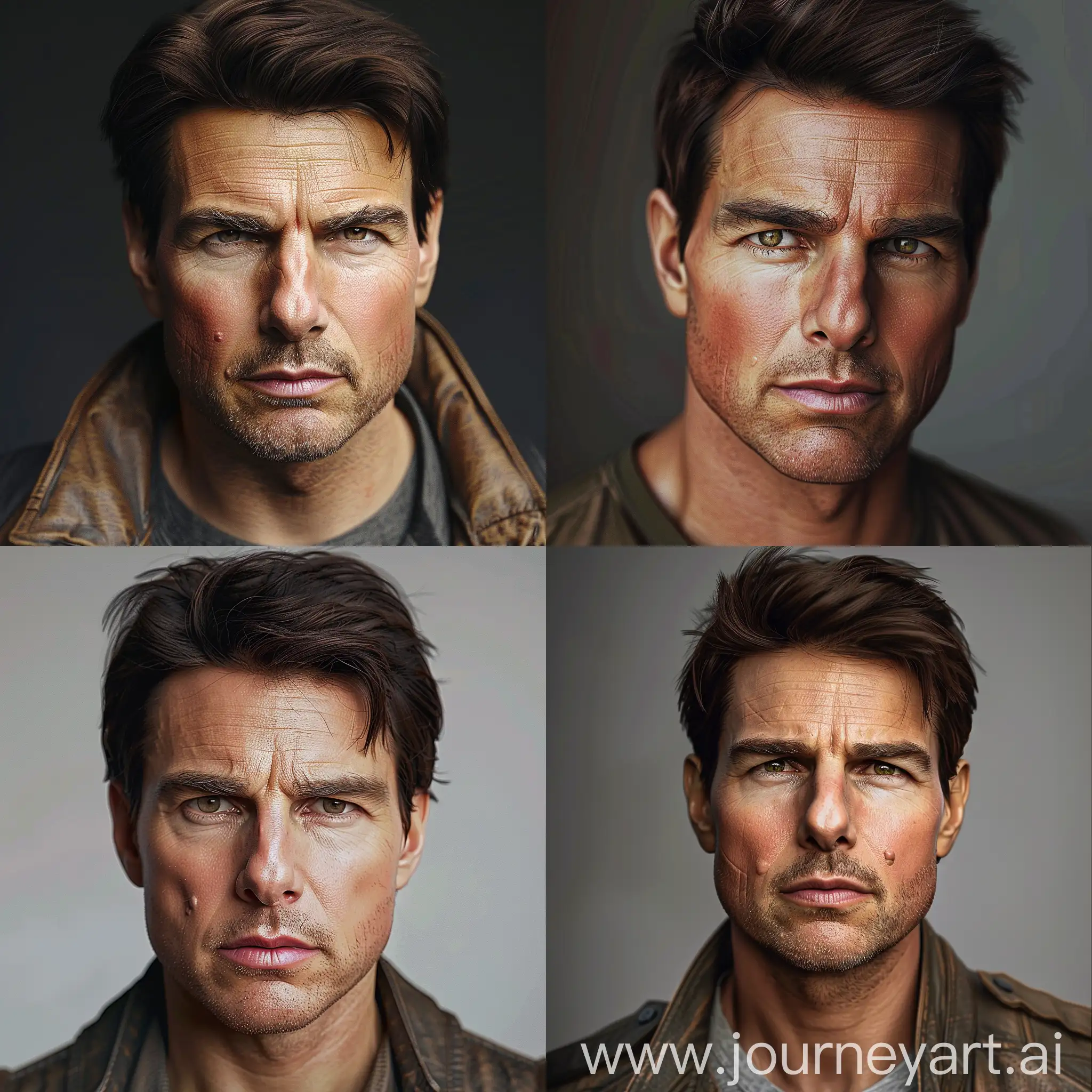 Photo-Realistic-Portrait-of-Tom-Cruise-in-Square-Format