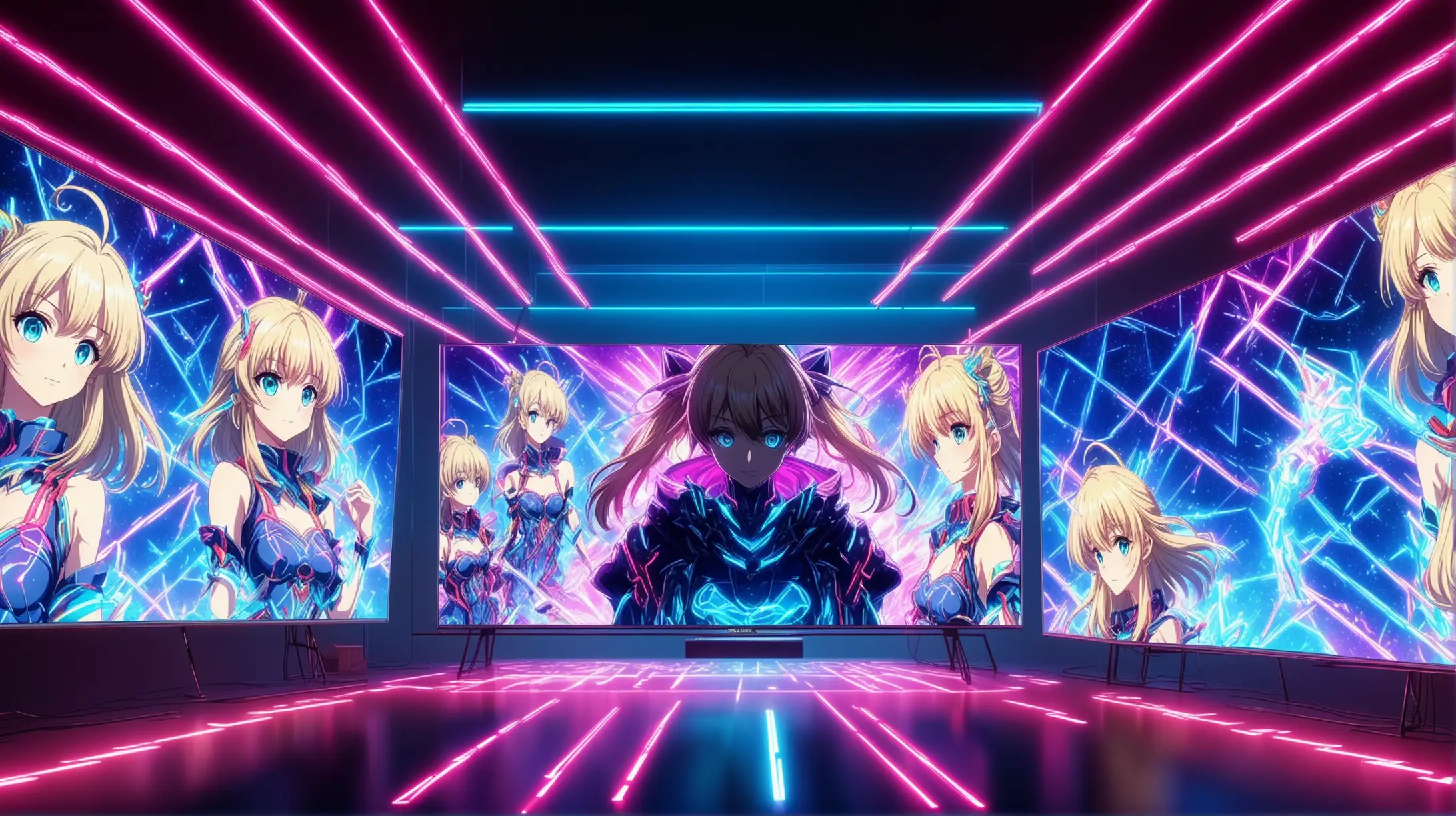 Neon Anime Spectacle Highly Anticipated 8K Resolution Scene