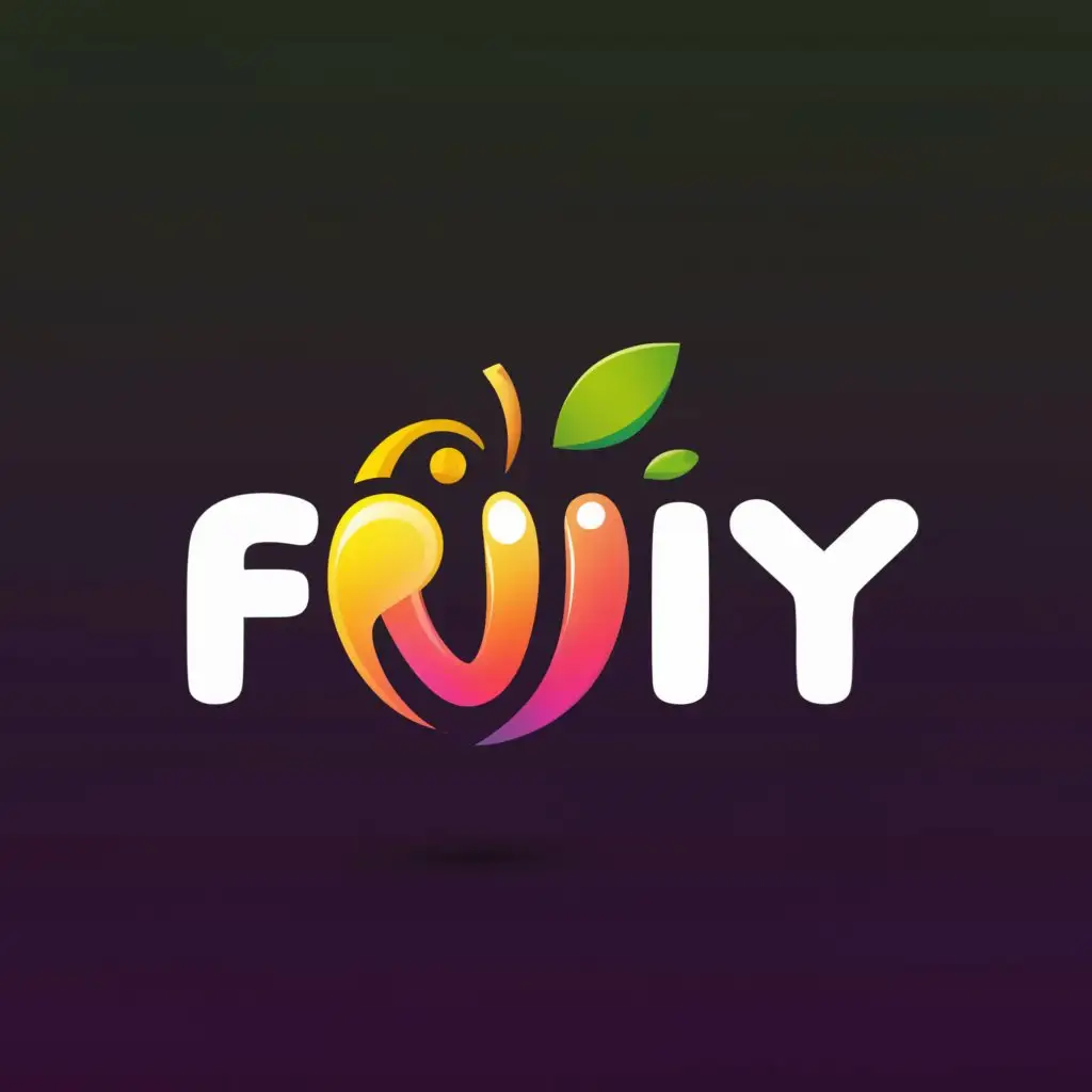 a logo design,with the text "Fruity", main symbol:Apple,Moderate,be used in Technology industry,clear background
