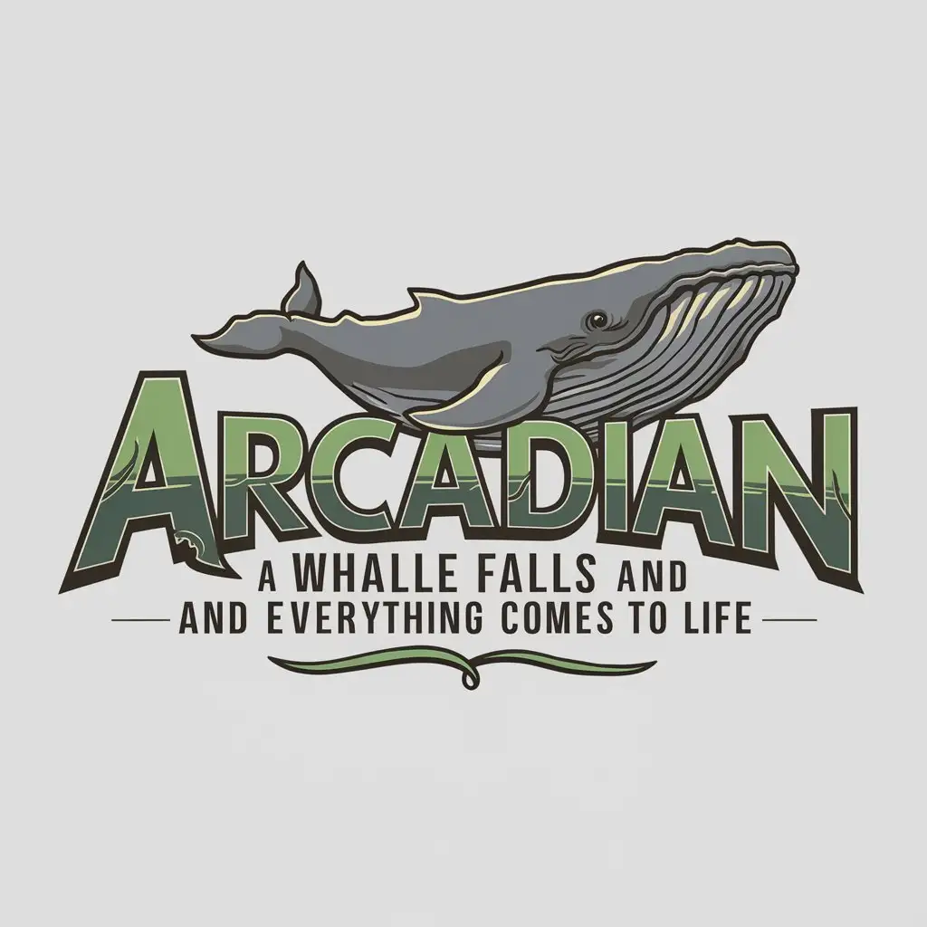 LOGO-Design-For-ArcadianA-Whale-Theme-with-Clear-Background