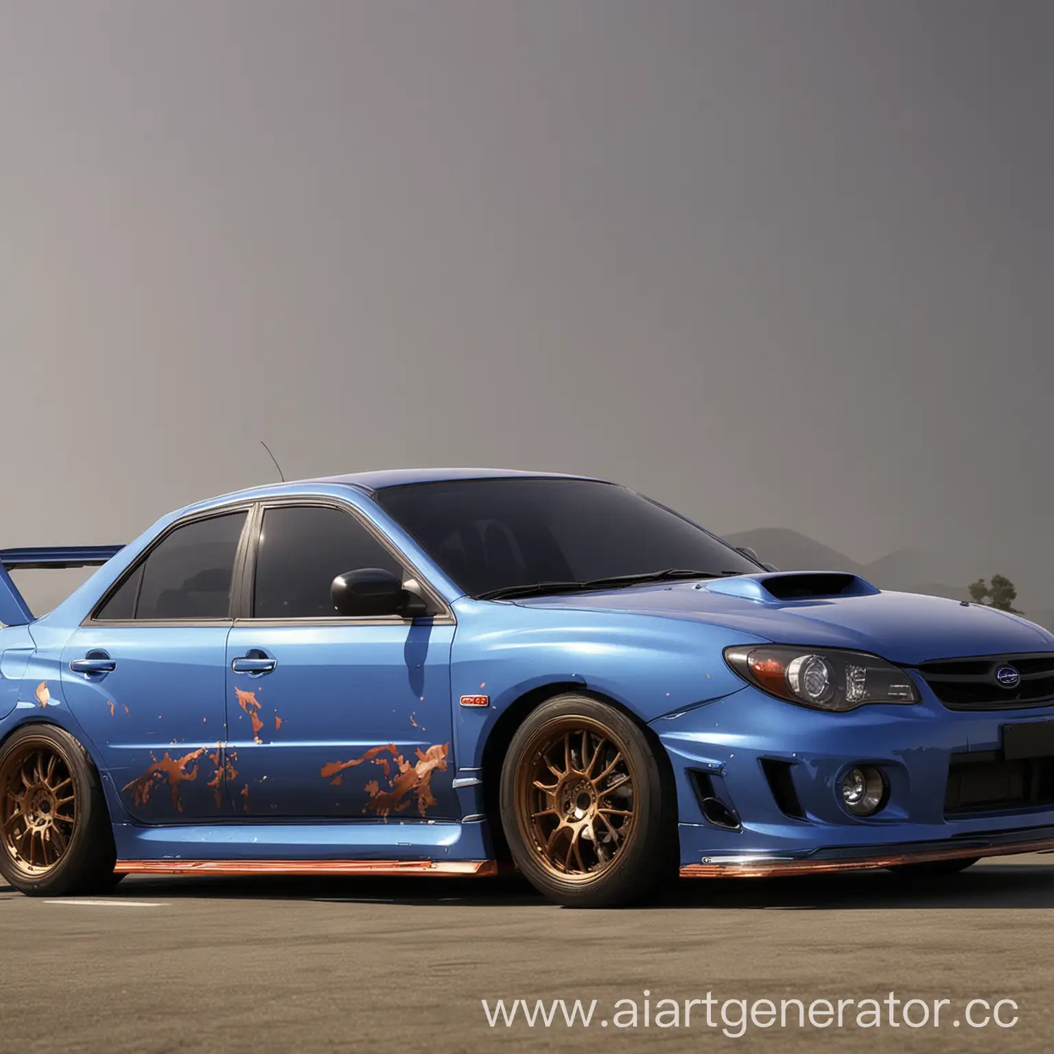 Anime-Style-Subaru-Impreza-Futuristic-Racing-Car-Illustration
