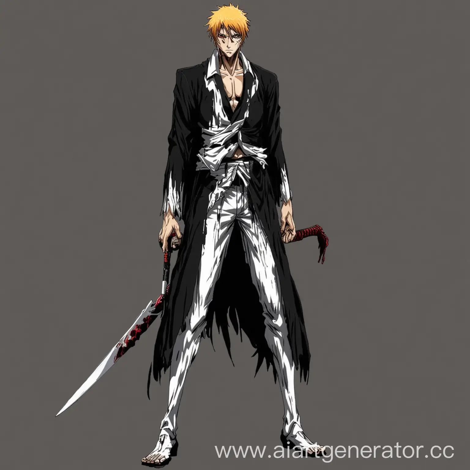 Anime-Character-Ichigo-Kurosaki-Standing-Tall-in-Full-Bleach-Attire