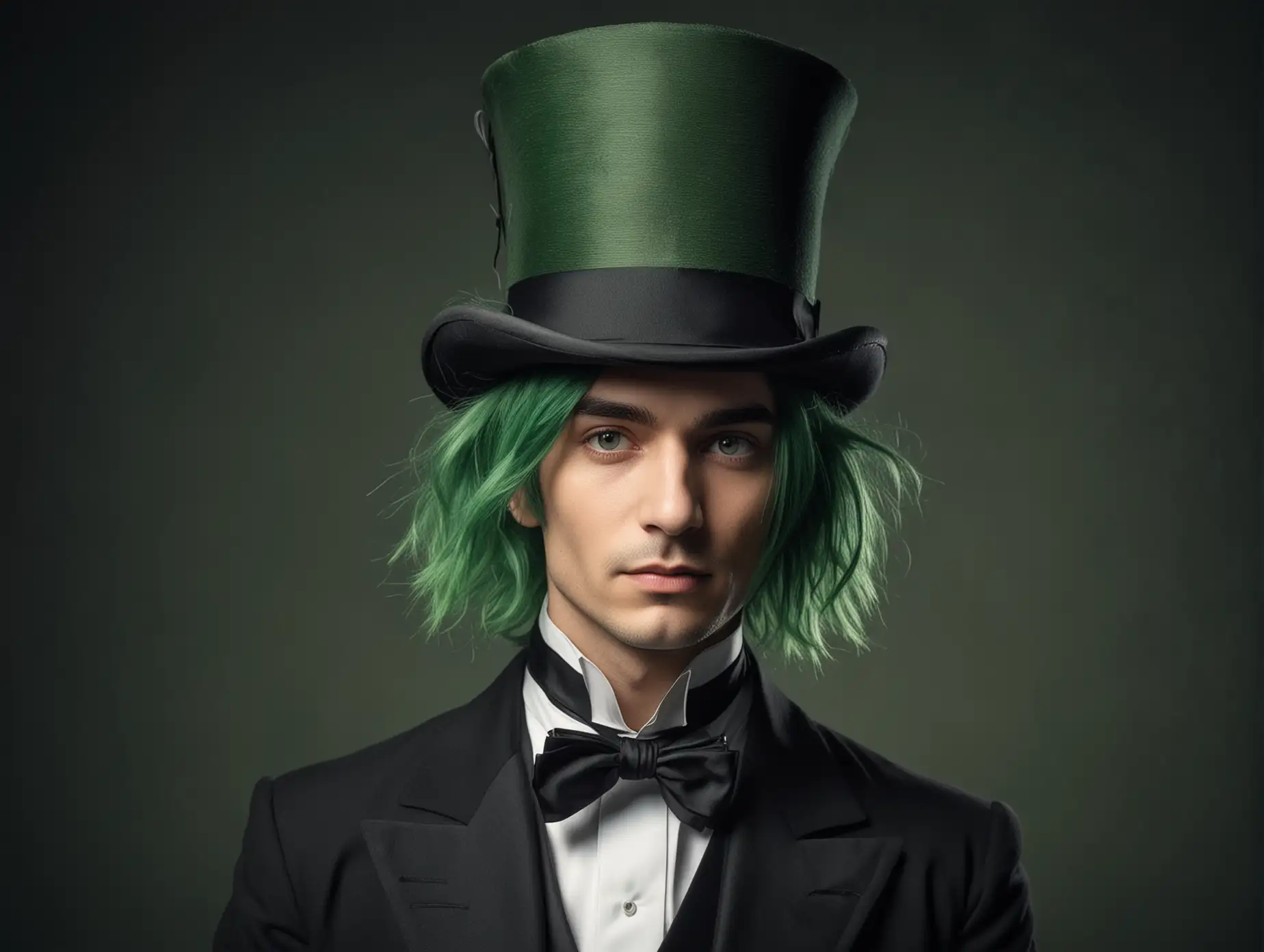 Master-Musician-with-Green-Hair-and-Large-DarkGreen-Top-Hat