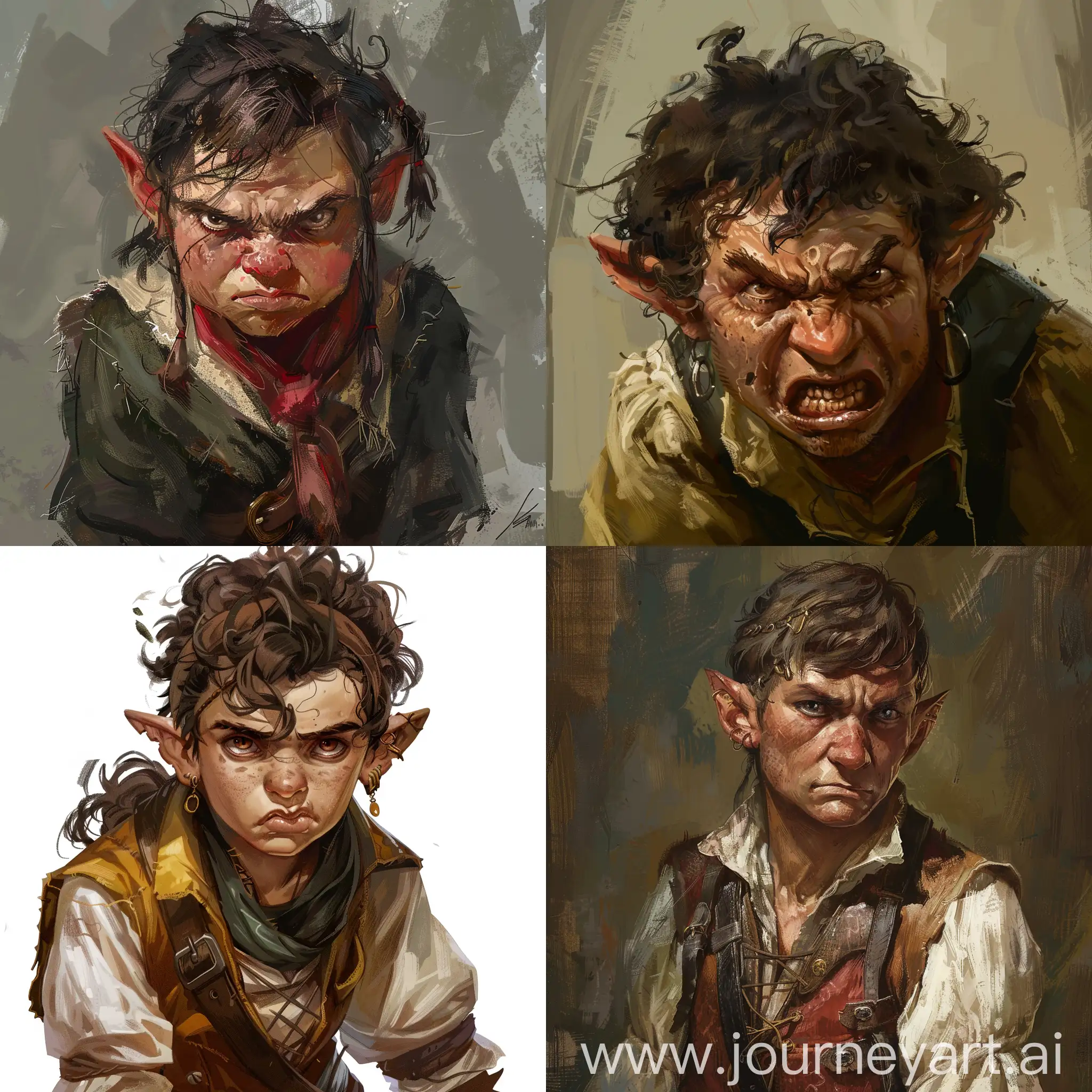 Young-Halfling-Bard-Expressing-Anger-in-Dungeons-Dragons-Style