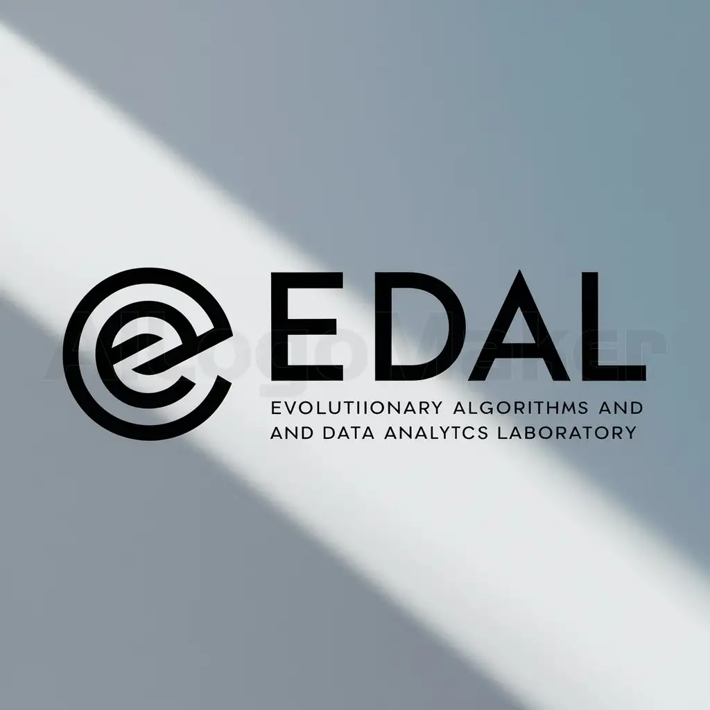 a logo design,with the text "EADAL", main symbol:Evolutionary algorithms and data analytics laboratory,Moderate,clear background