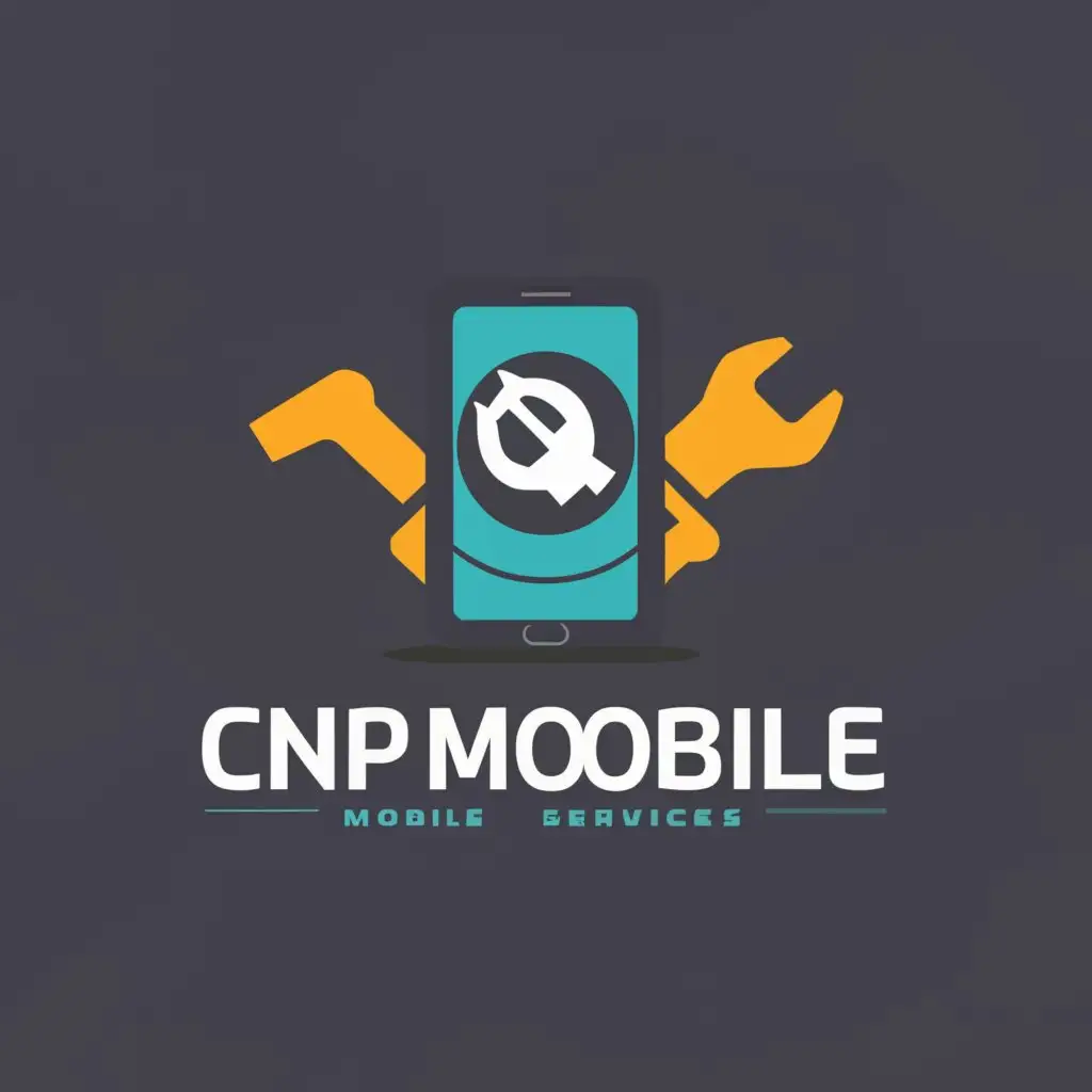 a logo design,with the text "CNP Mobile", main symbol: Mobile Repair ,Moderate,be used in Technology industry,clear background