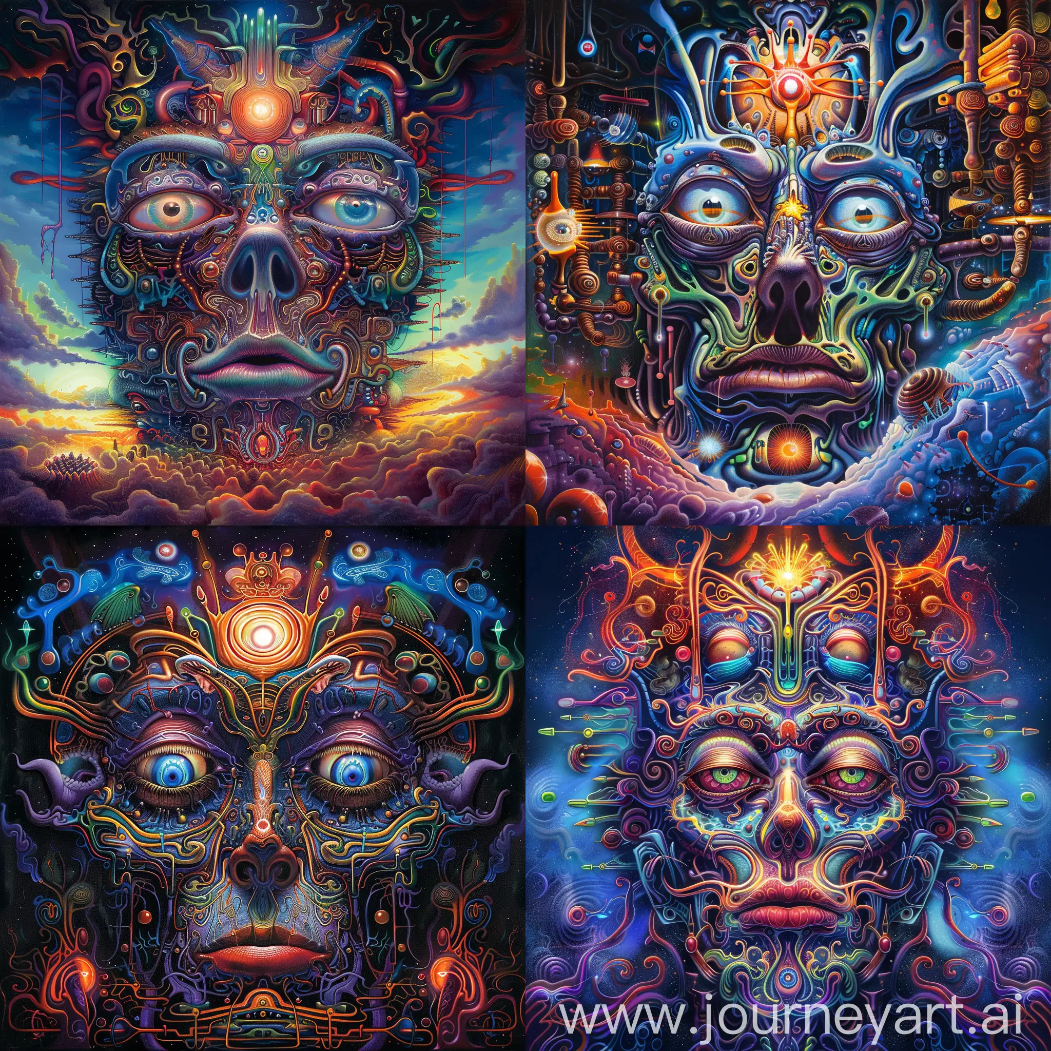 Psychedelic dmt visionary world 