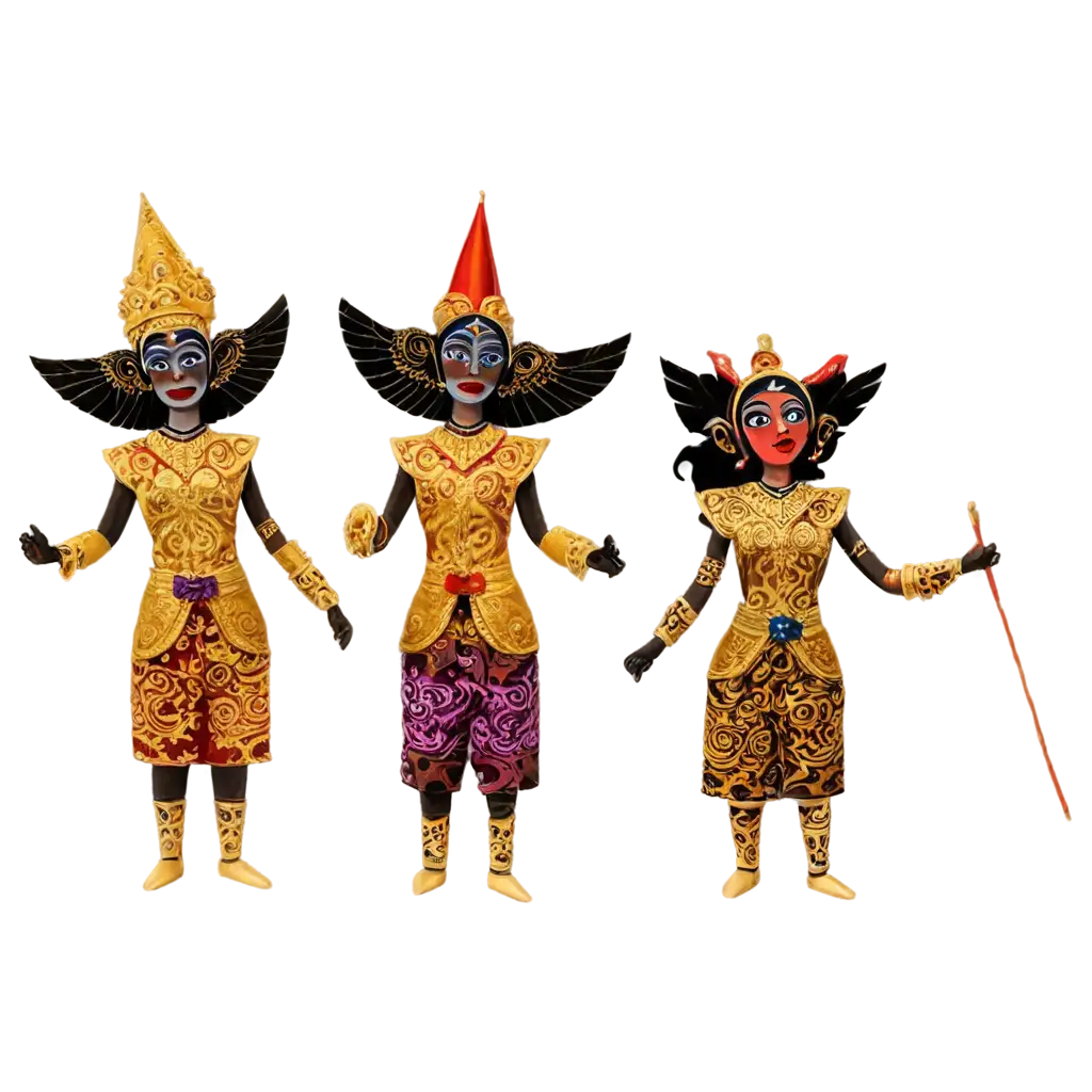 Create-PNG-Image-Designs-of-Traditional-Clothes-from-Wayang-Raden-Gototkoco-Character-Front-and-Back-Views