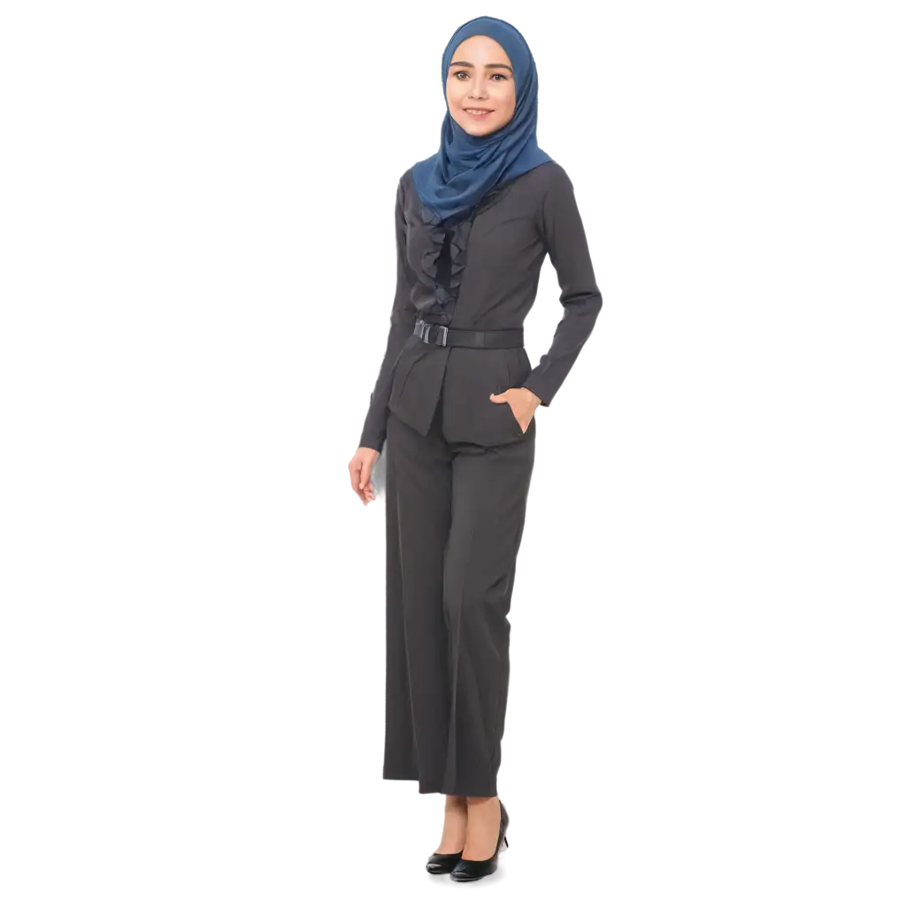 hijab for Indonesia office look