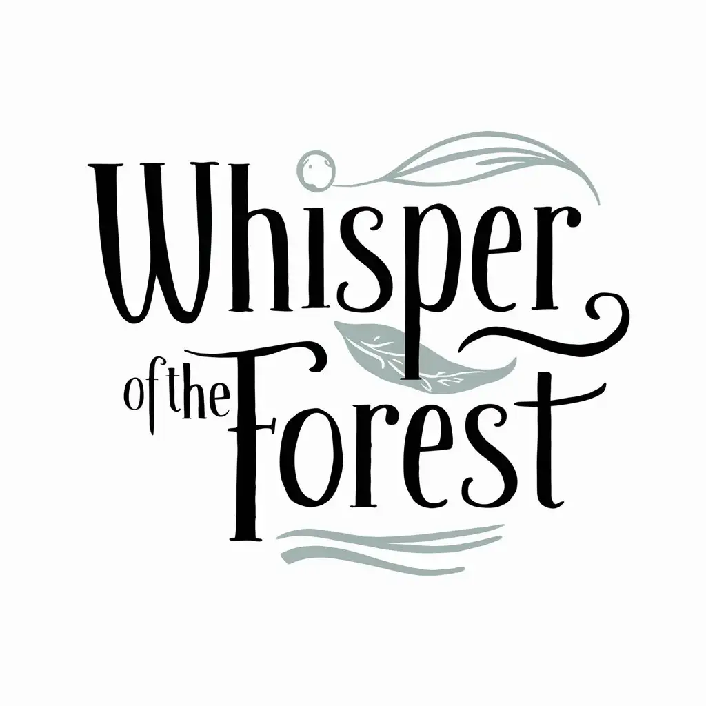 LOGO-Design-for-Whisper-of-the-Forest-Elegant-Typographical-Name-with-Natural-Shapes