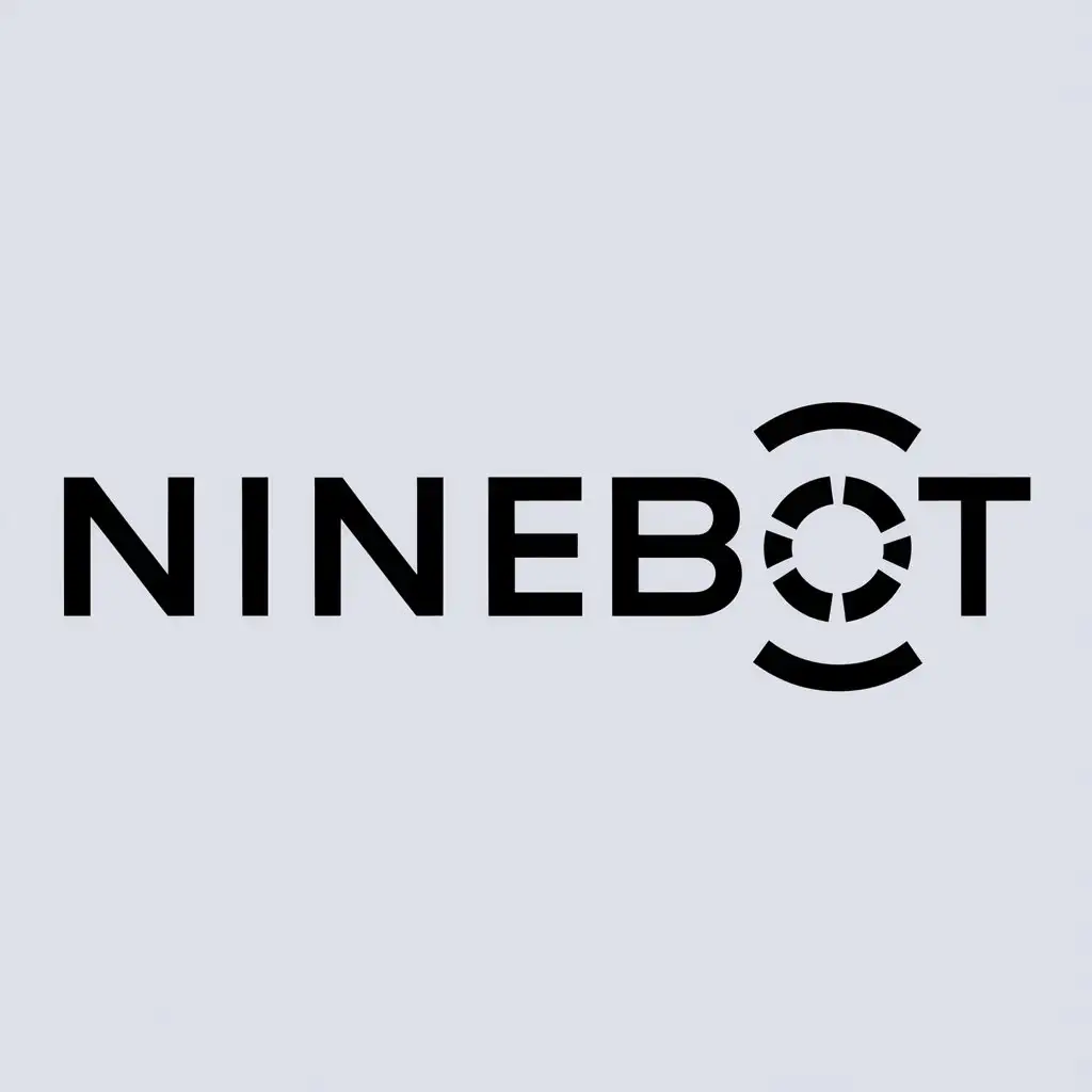 a logo design,with the text "ninebot", main symbol:ninebot,Minimalistic,be used in Automotive industry,clear background