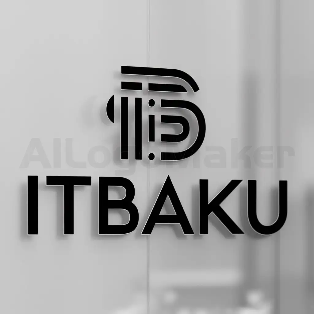 a logo design,with the text "itBaku", main symbol:information technology,Moderate,clear background