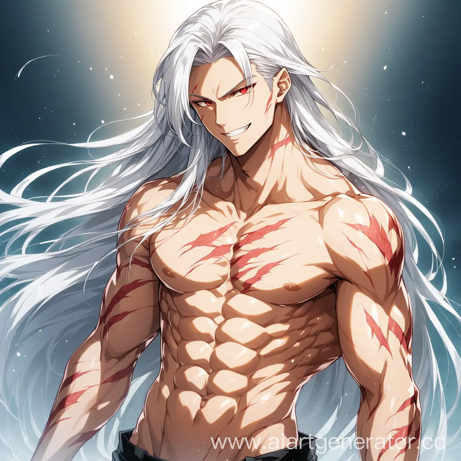 Anime-Boy-with-Crimson-Eyes-and-Silver-Hair-Grinning-Wolfishly