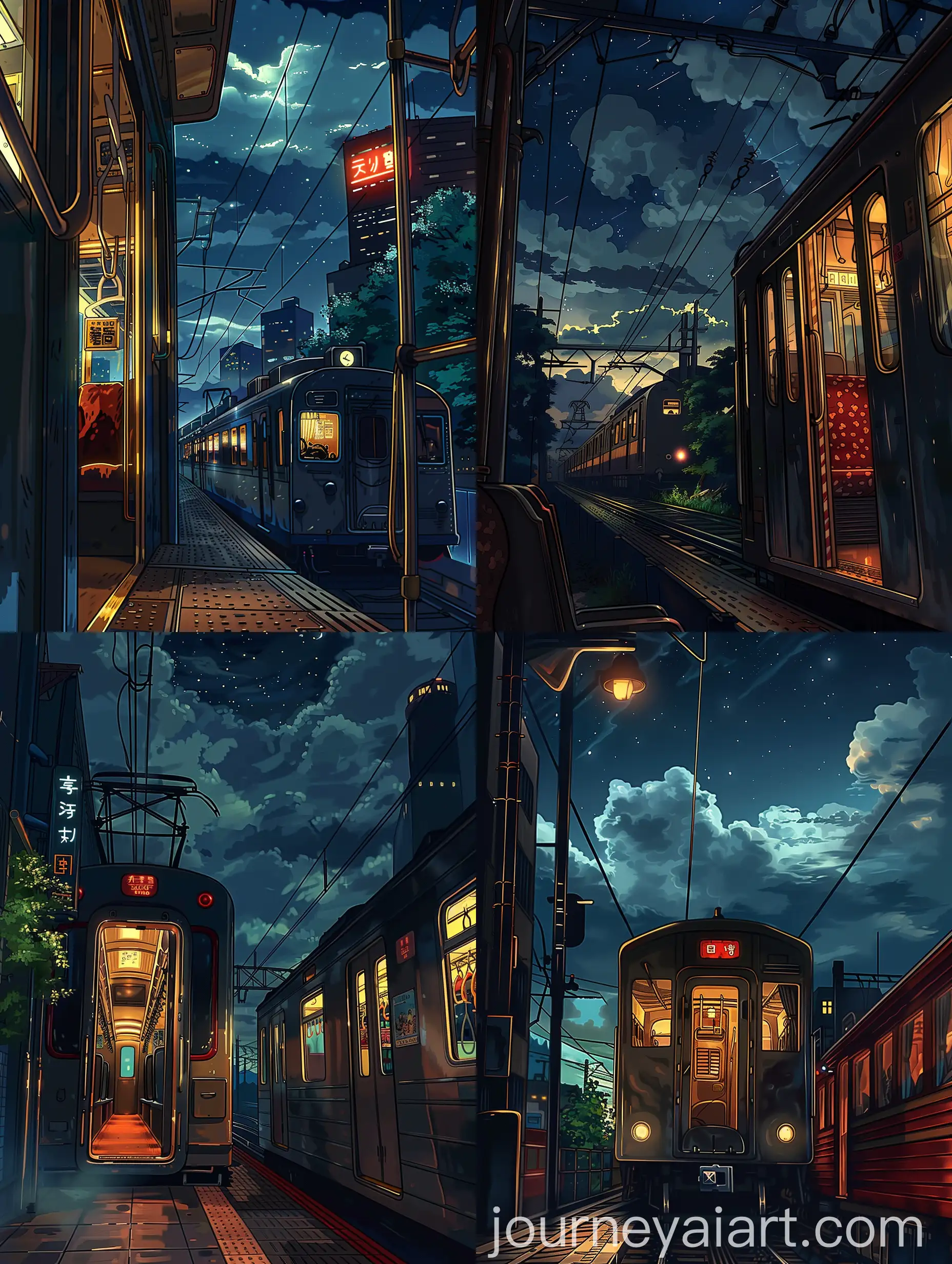 Studio-Ghibli-Inspired-Nighttime-Train-Journey-Digital-Art