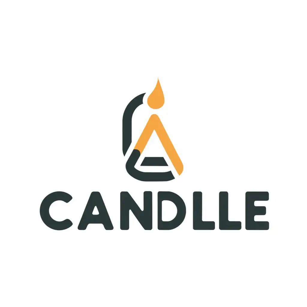 LOGO-Design-For-Candle-Elegant-Candle-Symbol-for-Retail-Industry
