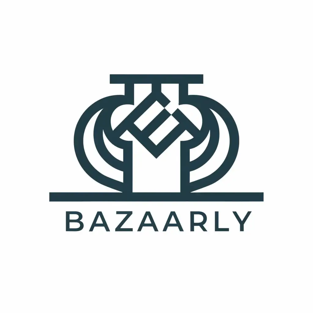 a logo design,with the text "Bazaarly", main symbol:B,complex,clear background