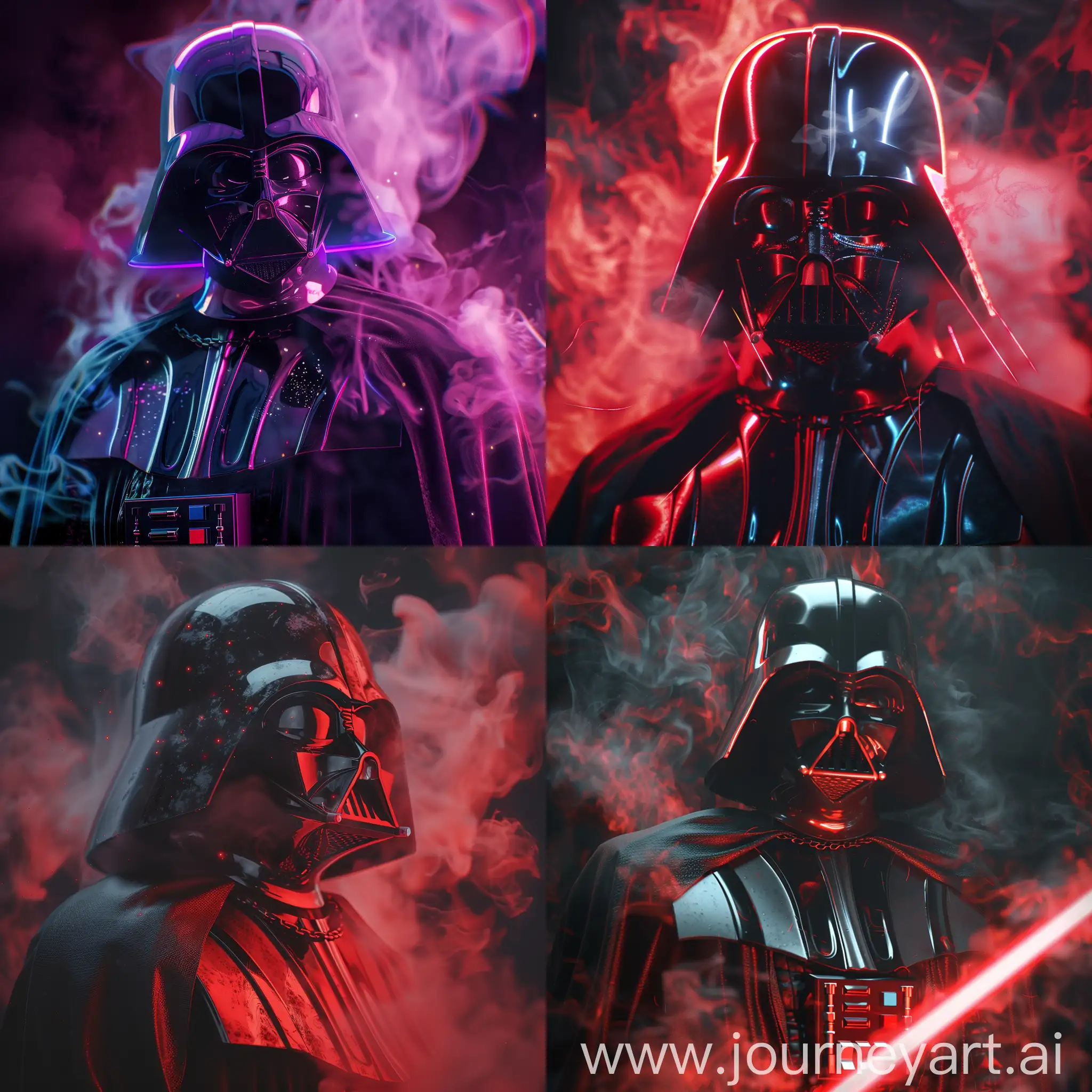 Cybergunk-Darth-Vader-with-Realistic-Smoke-Effects-and-Stunning-Lighting