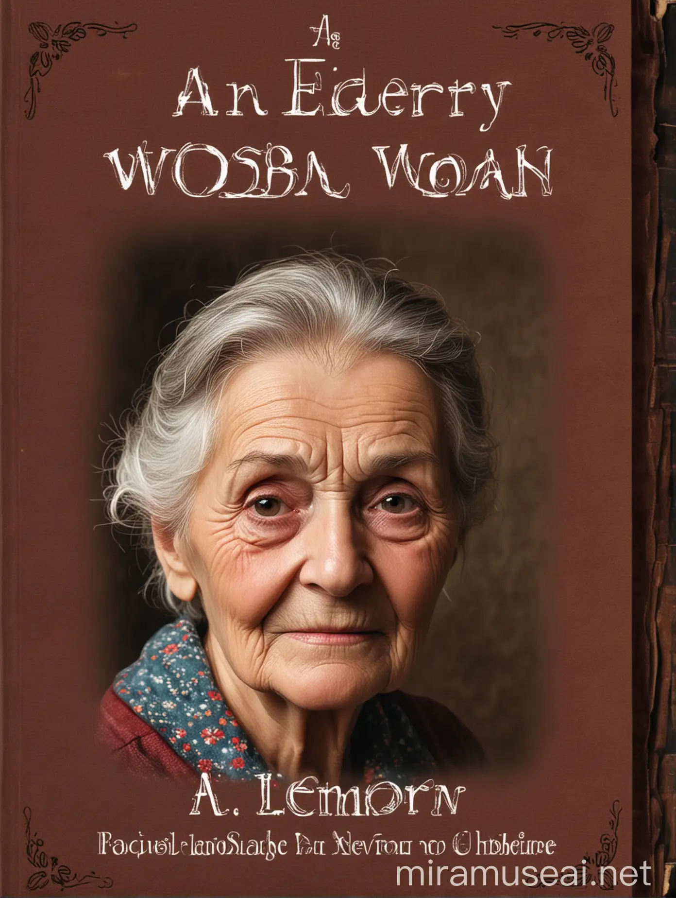 Portrait of an Elderly Woman Holding a Book Wisdom and Serenity Captured