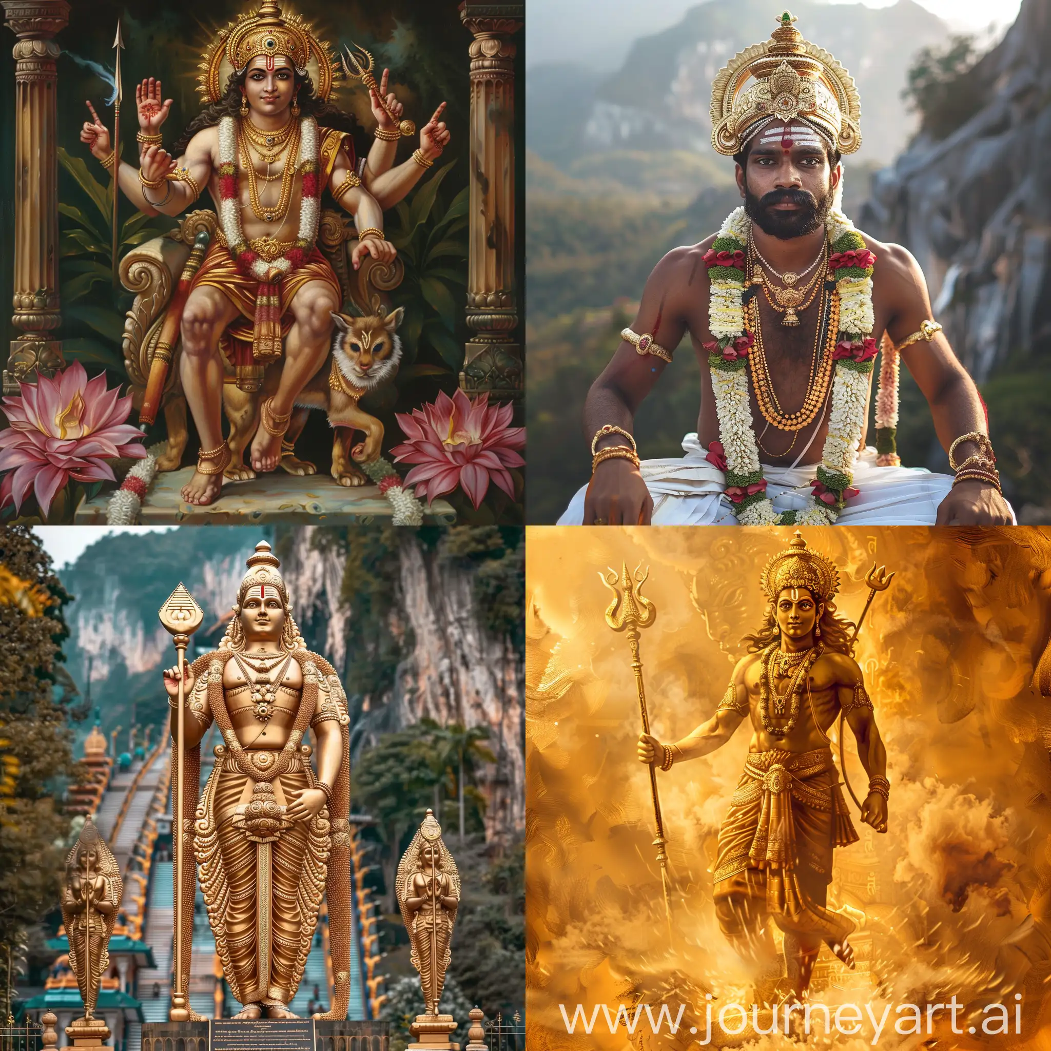 Devotee-Worshiping-Lord-Murugan-in-a-Sacred-Temple