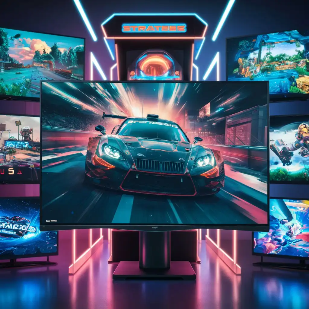 Immersive Gaming Experience with Multiple Screens and Televisions