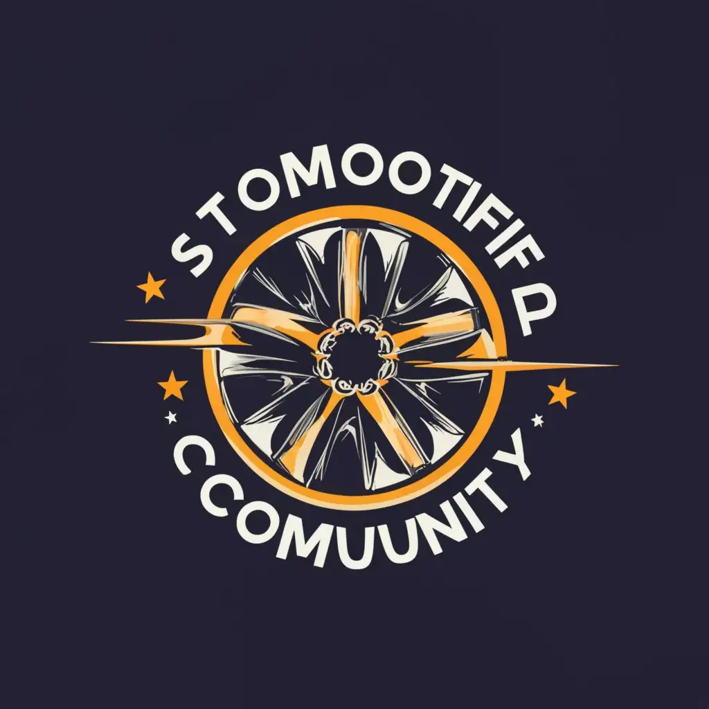 a logo design,with the text "star otomotif community", main symbol:otomotif community,Moderate,be used in Others industry,clear background
