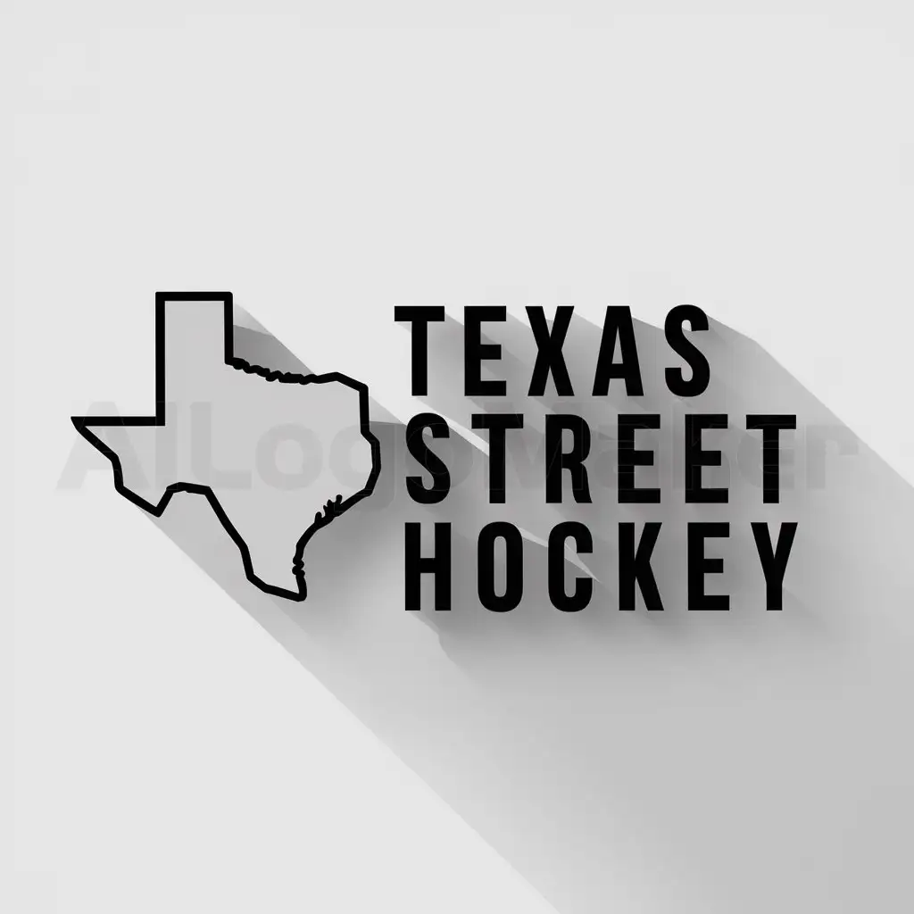 a logo design,with the text "Texas Street Hockey", main symbol:Texas,Moderate,clear background