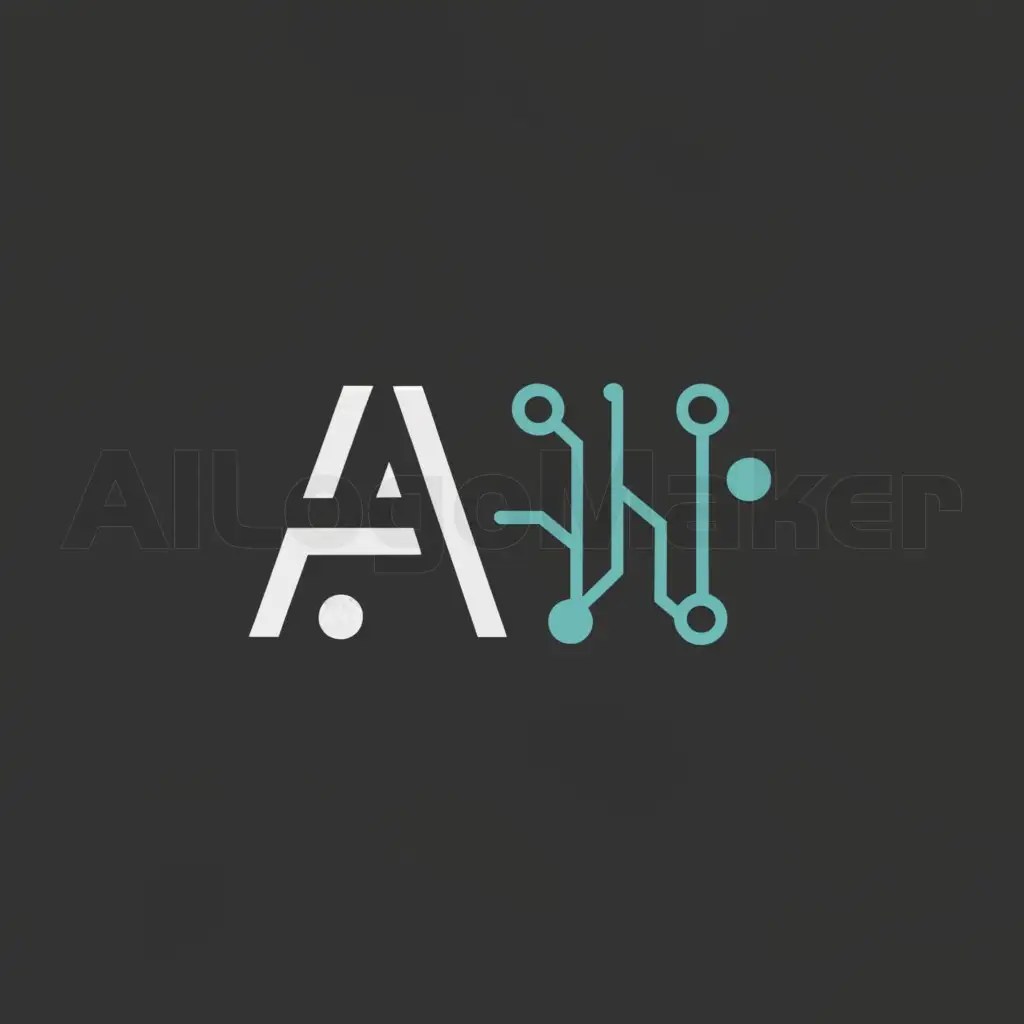 a logo design,with the text "AI", main symbol:Technology, circuits.,Moderate,be used in Technology industry,clear background