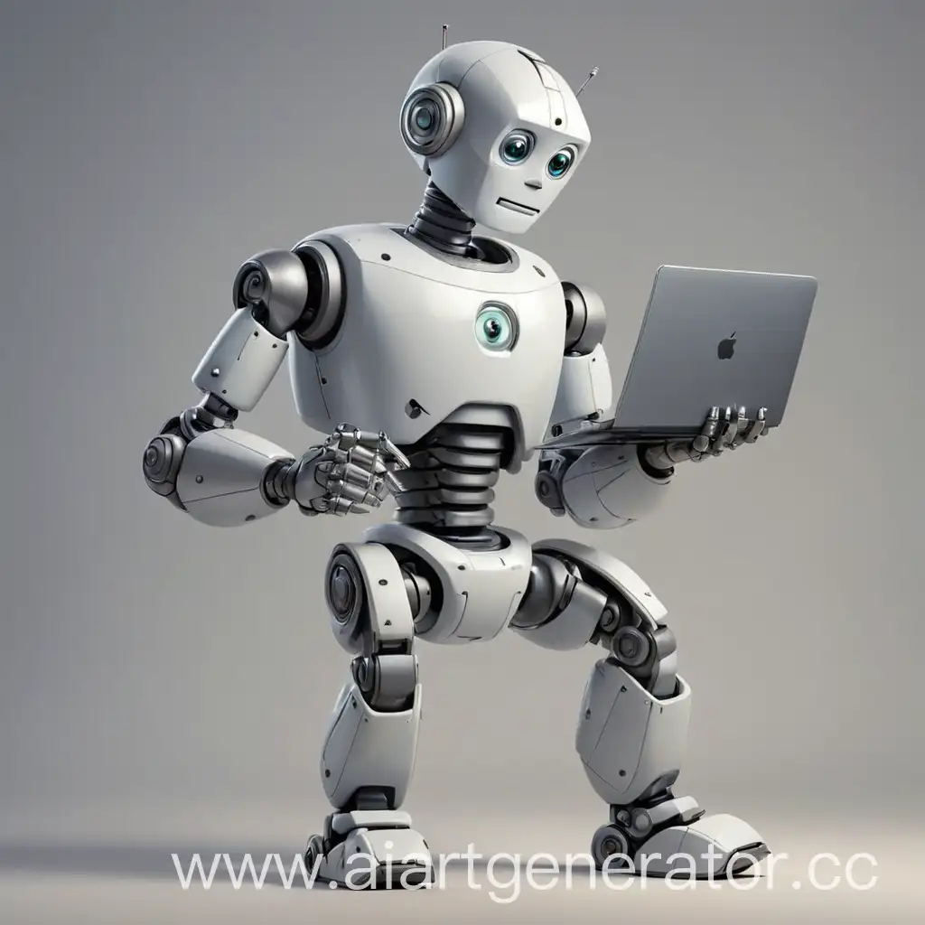 Robot-Holding-Laptop-Futuristic-Technology-Concept-Art